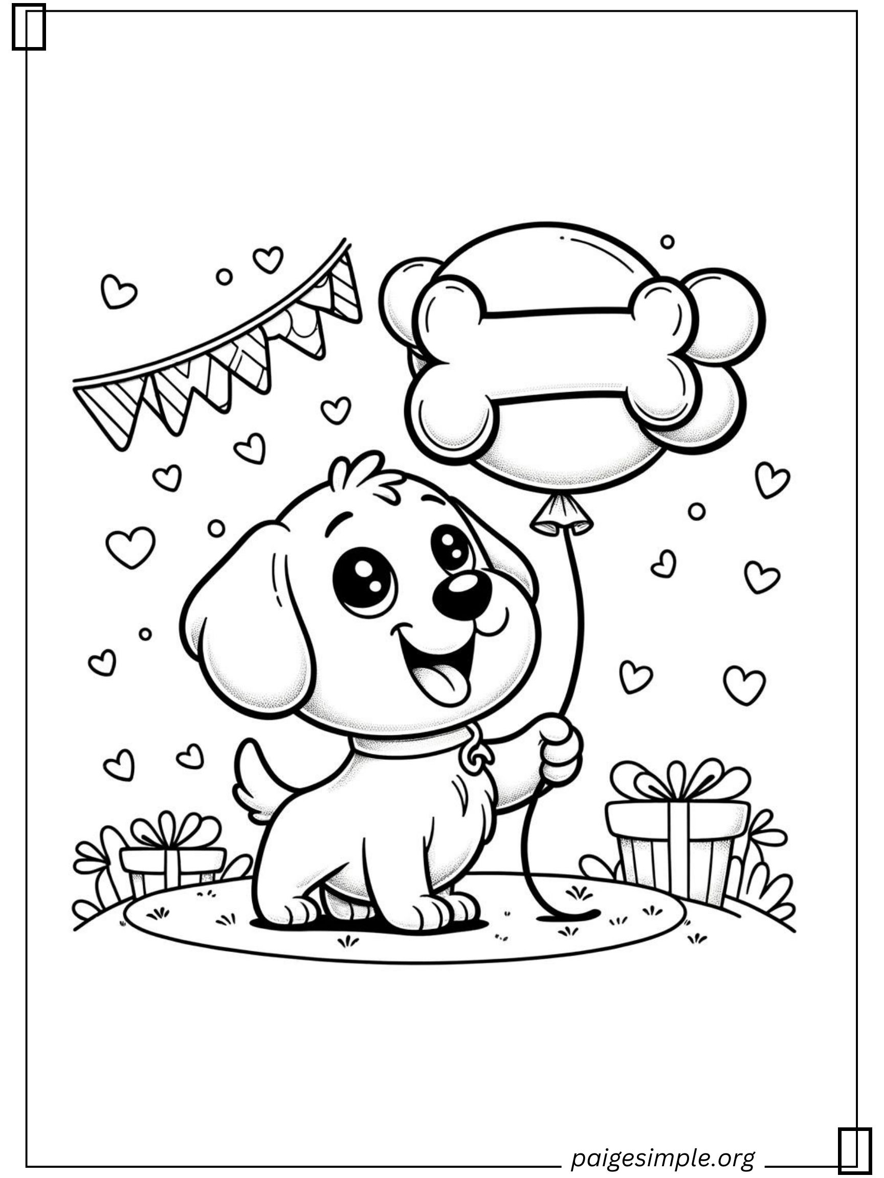 Dog Coloring Page 16