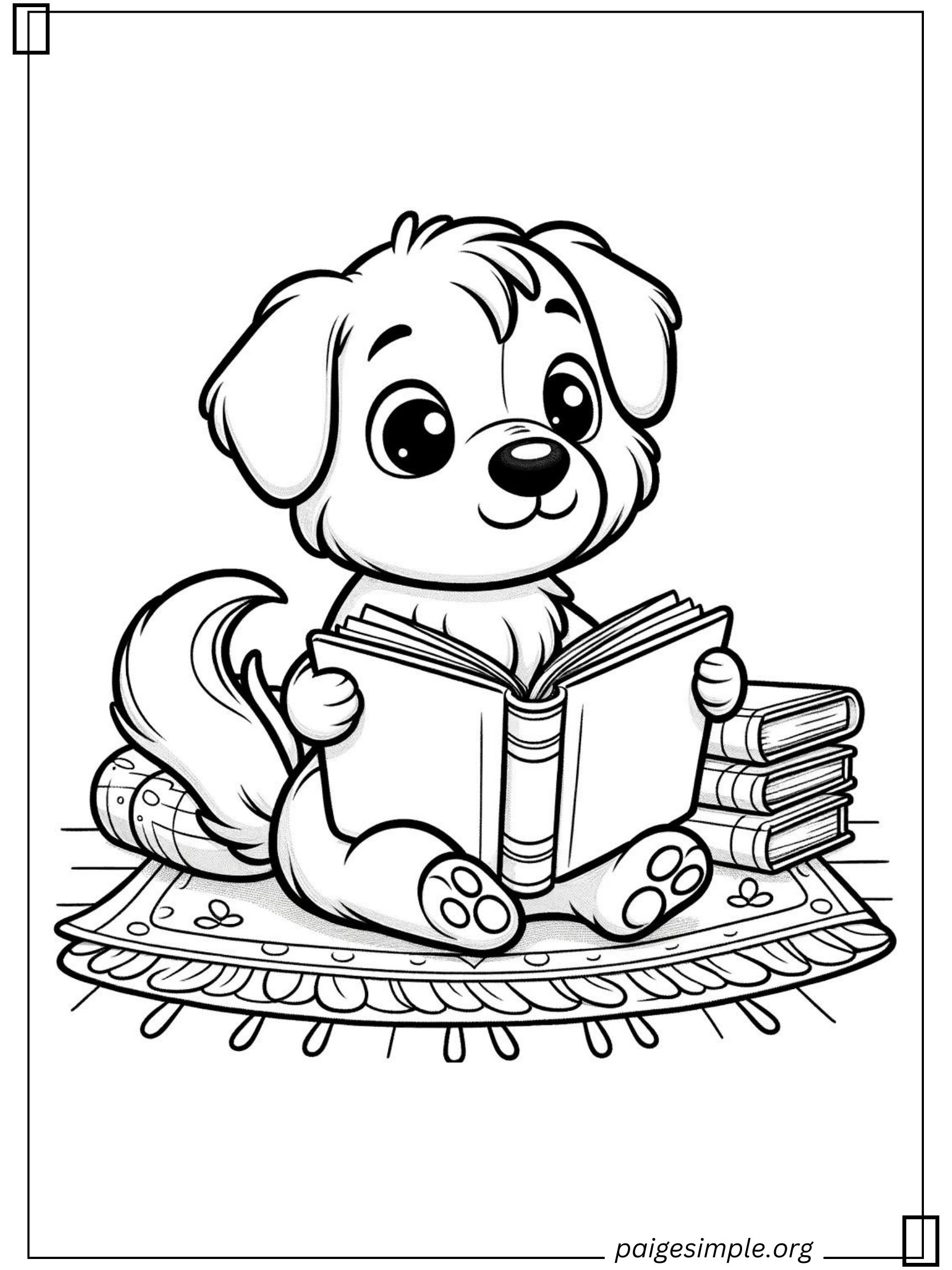 Dog Coloring Page 17