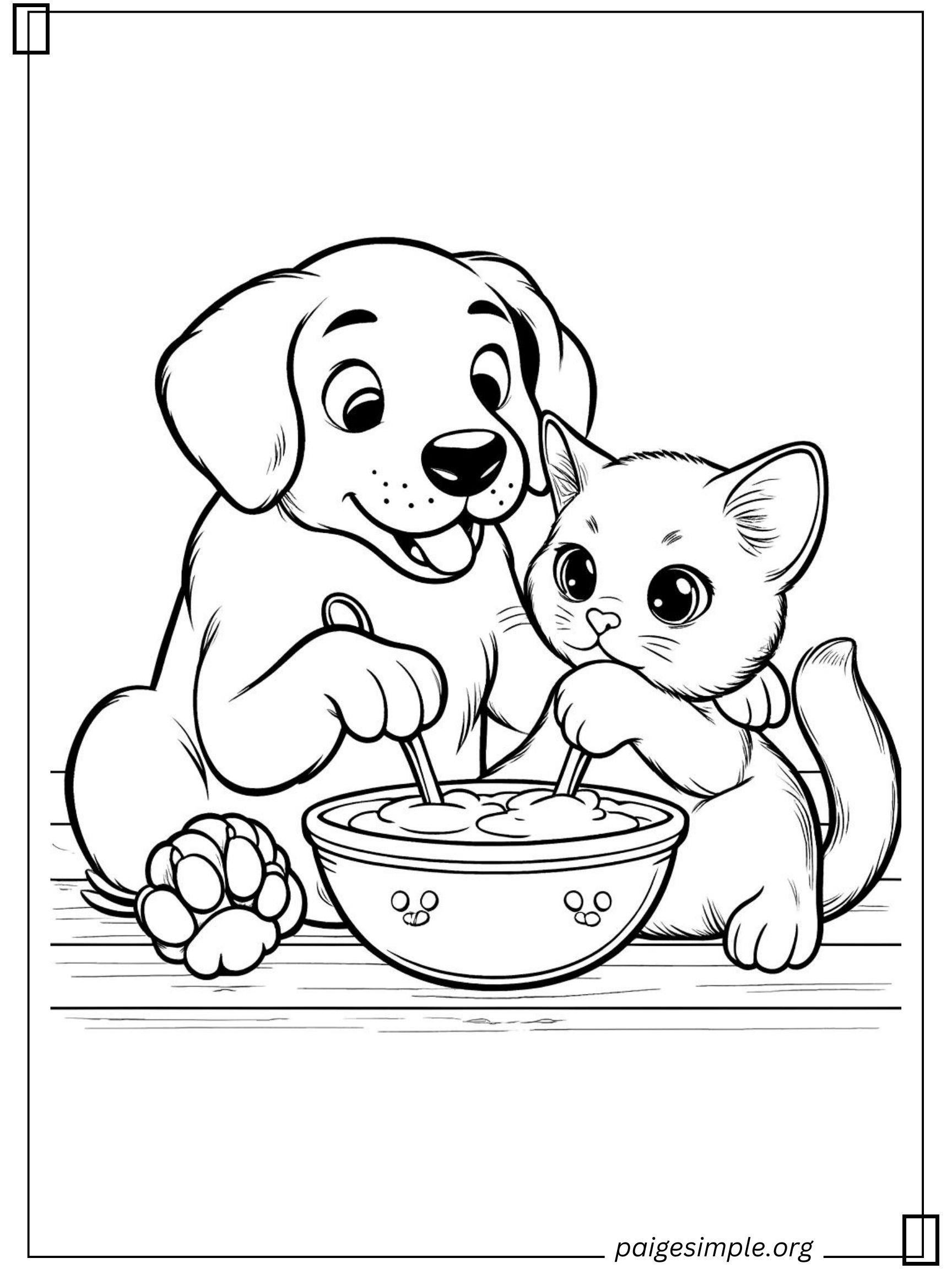 Dog Coloring Page 19