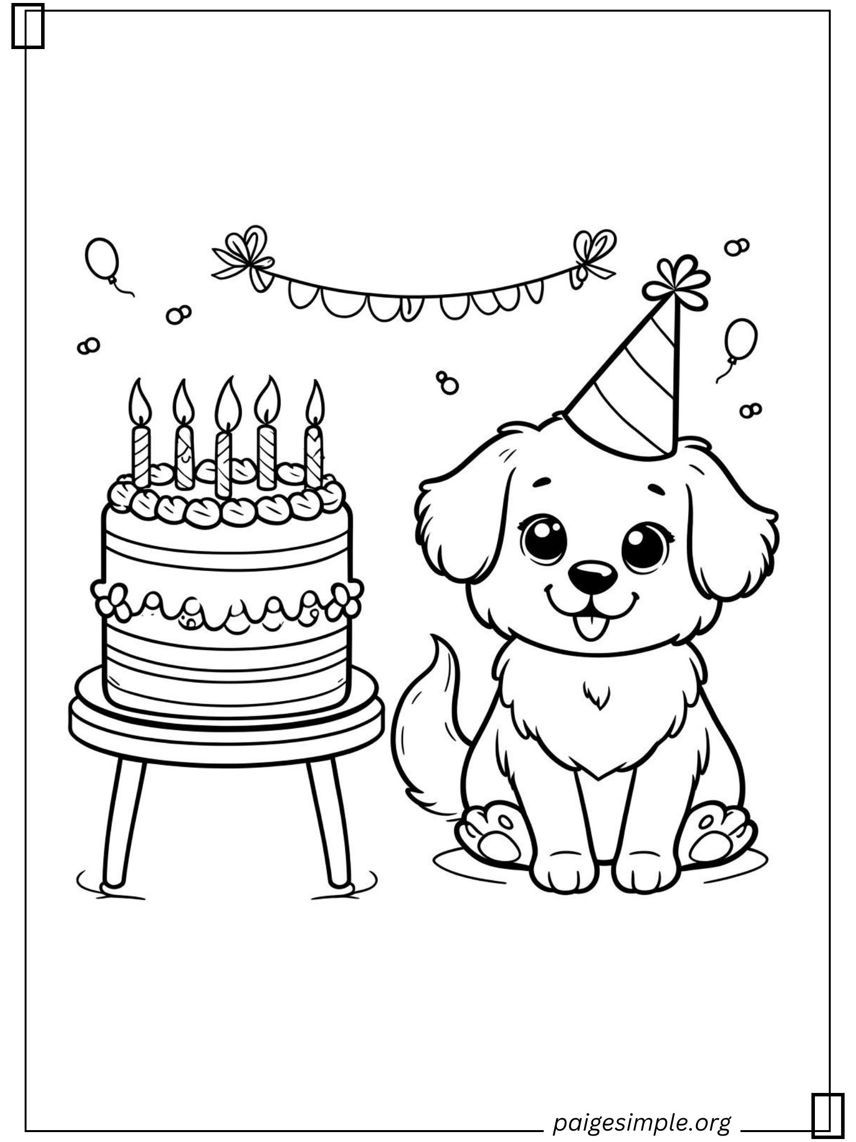 Dog Coloring Page 20