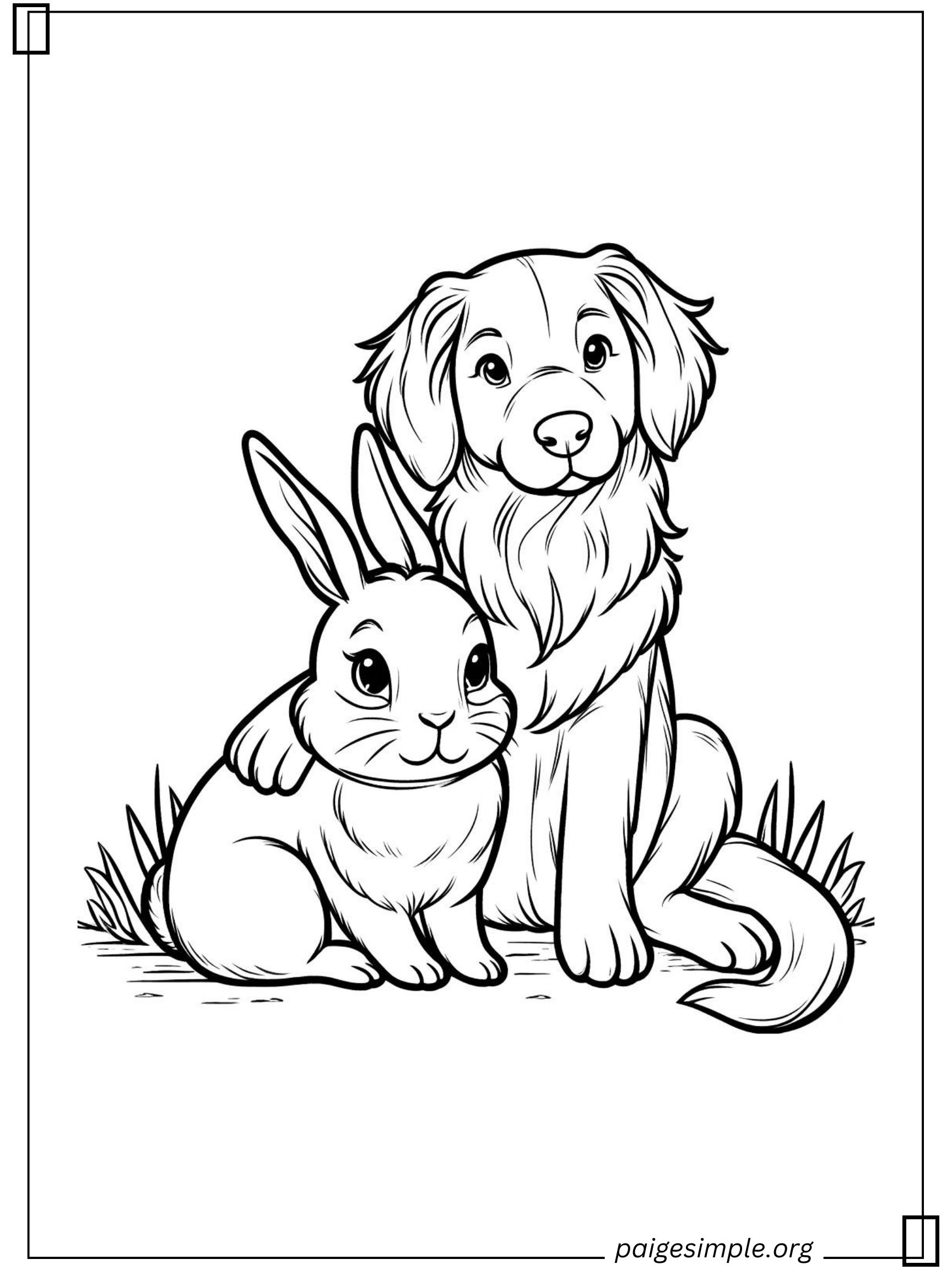 Dog Coloring Page 22