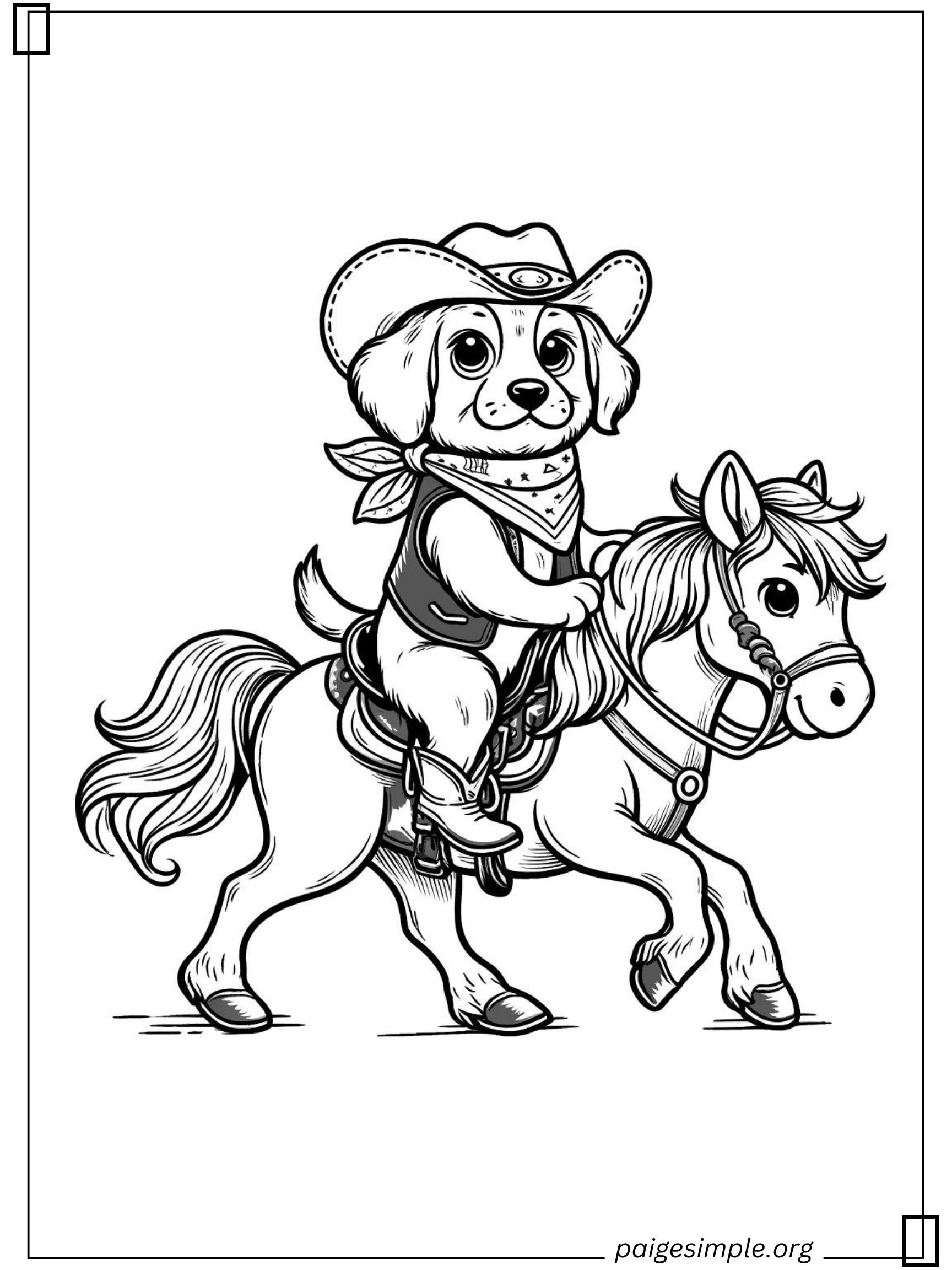 Dog Coloring Page 23