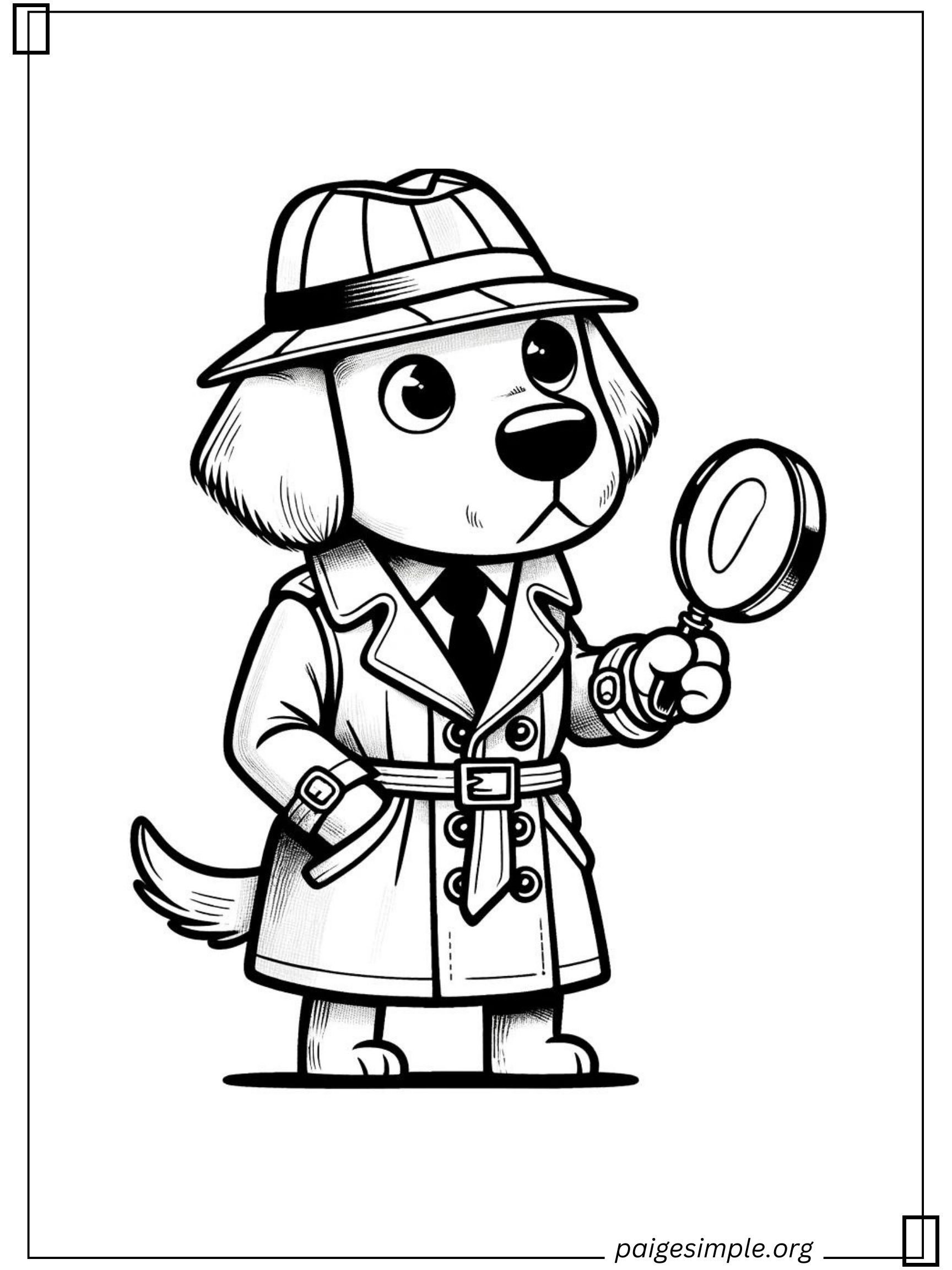 Dog Coloring Page 25