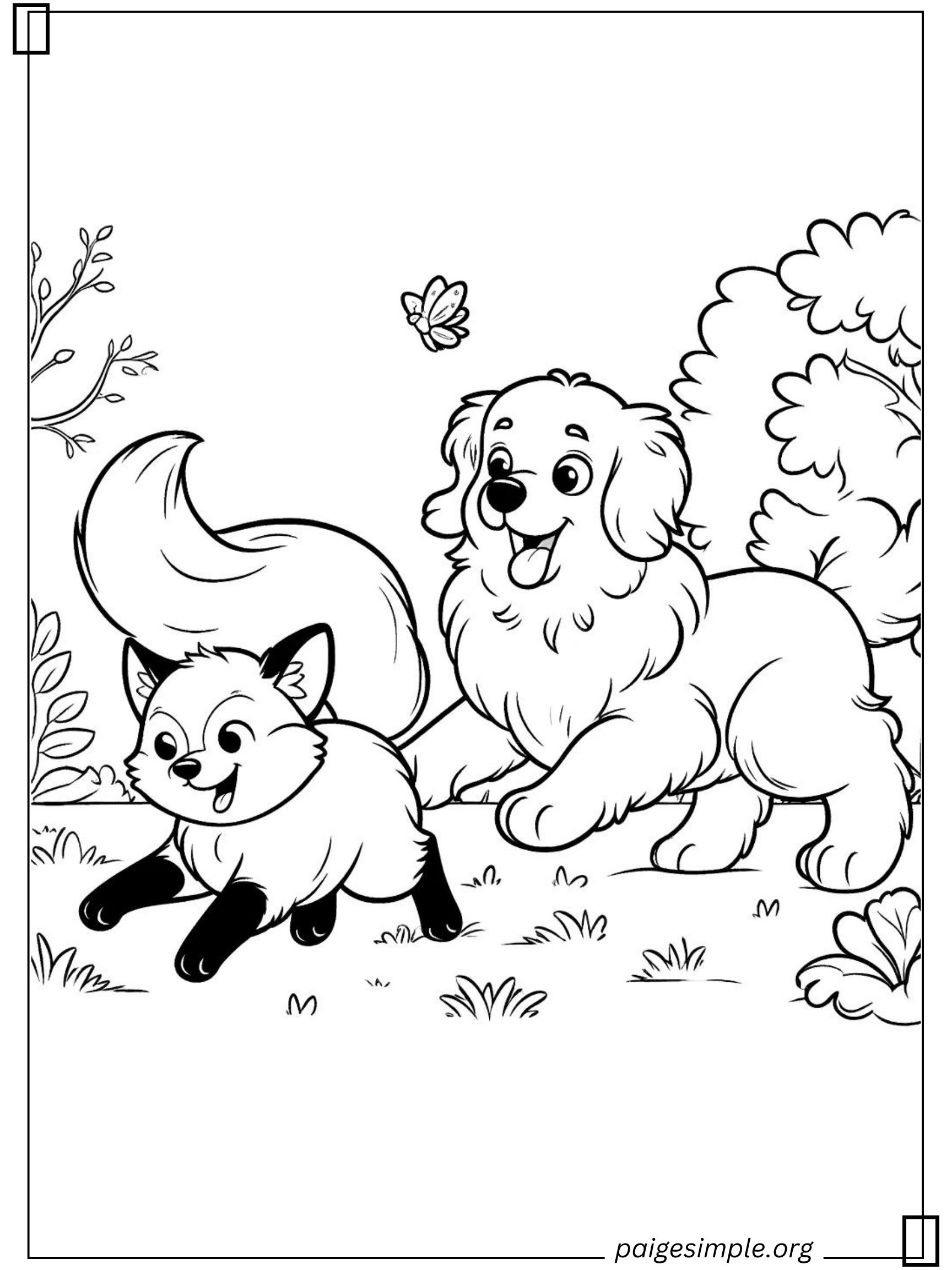 Dog Coloring Page 26