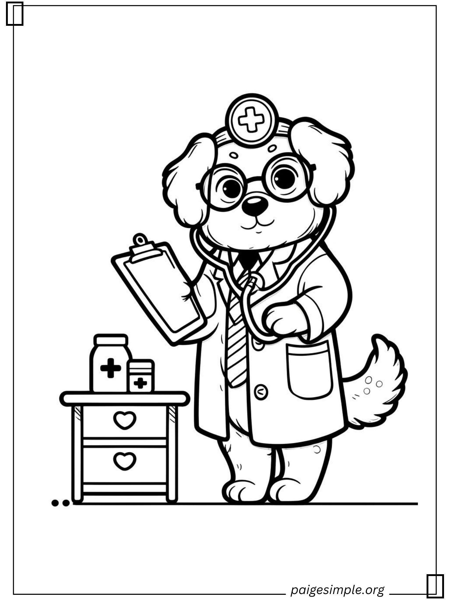 Dog Coloring Page 27