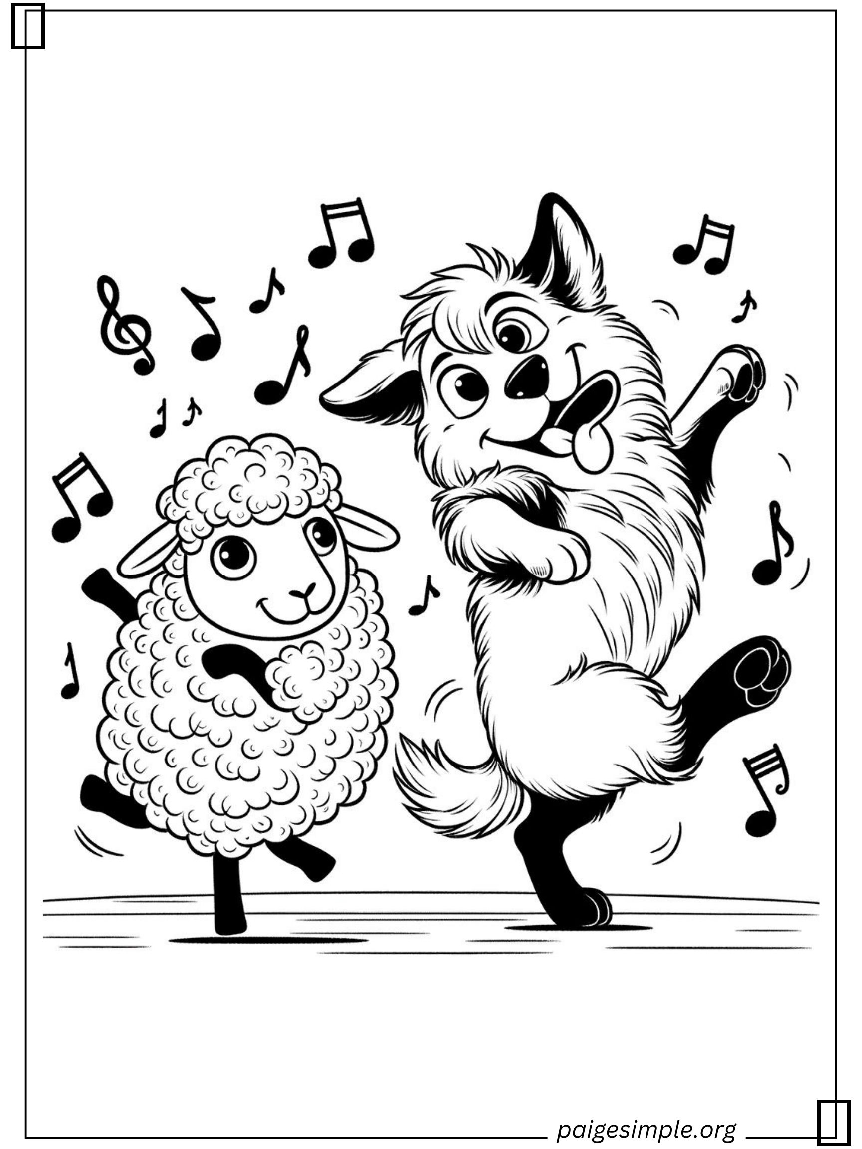 Dog Coloring Page 28