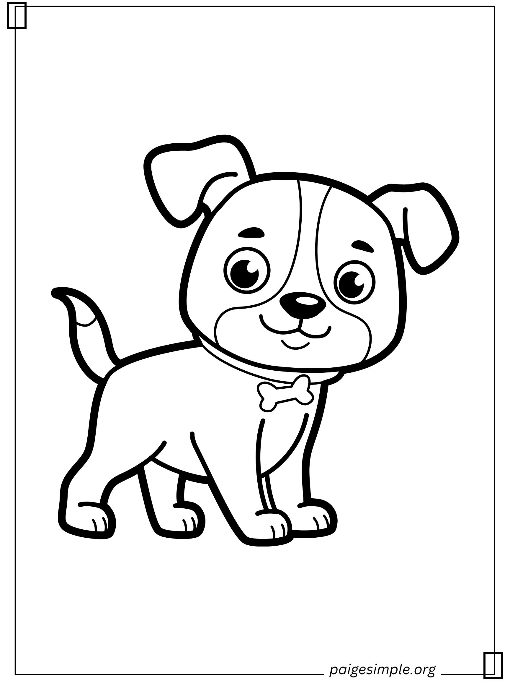 Dog Coloring Page 3