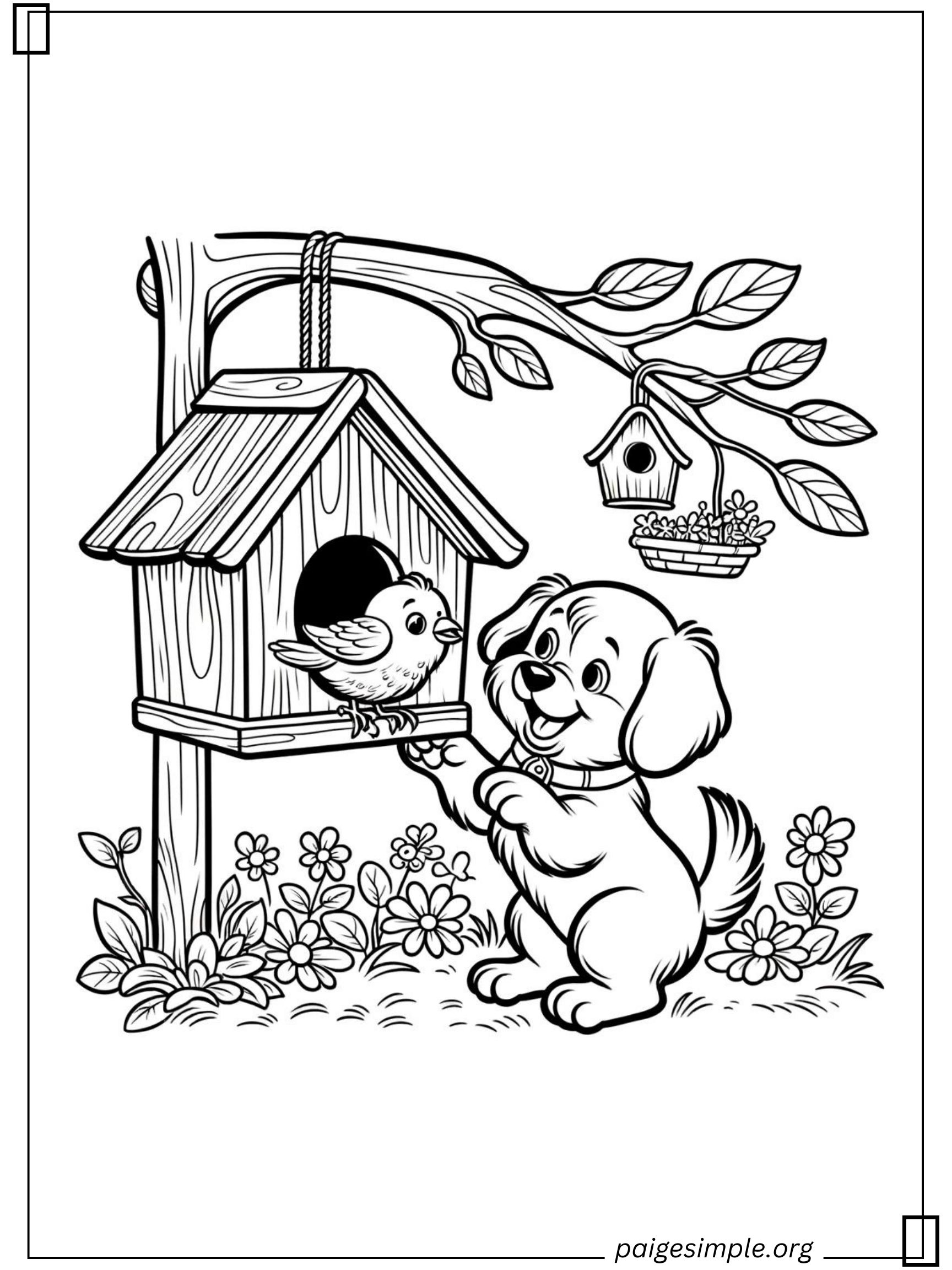 Dog Coloring Page 30