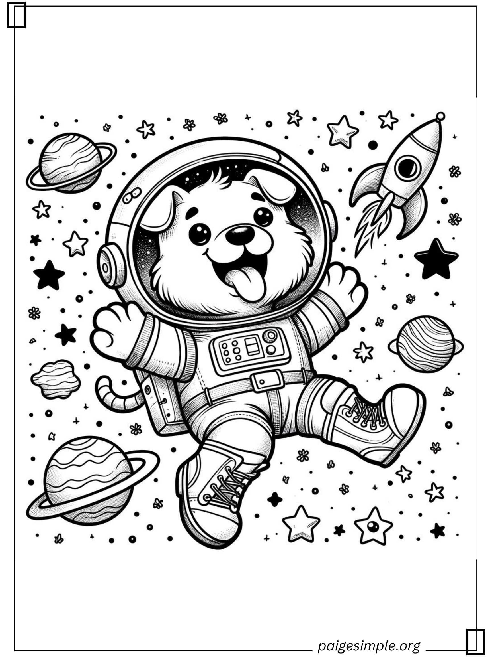 Dog Coloring Page 31