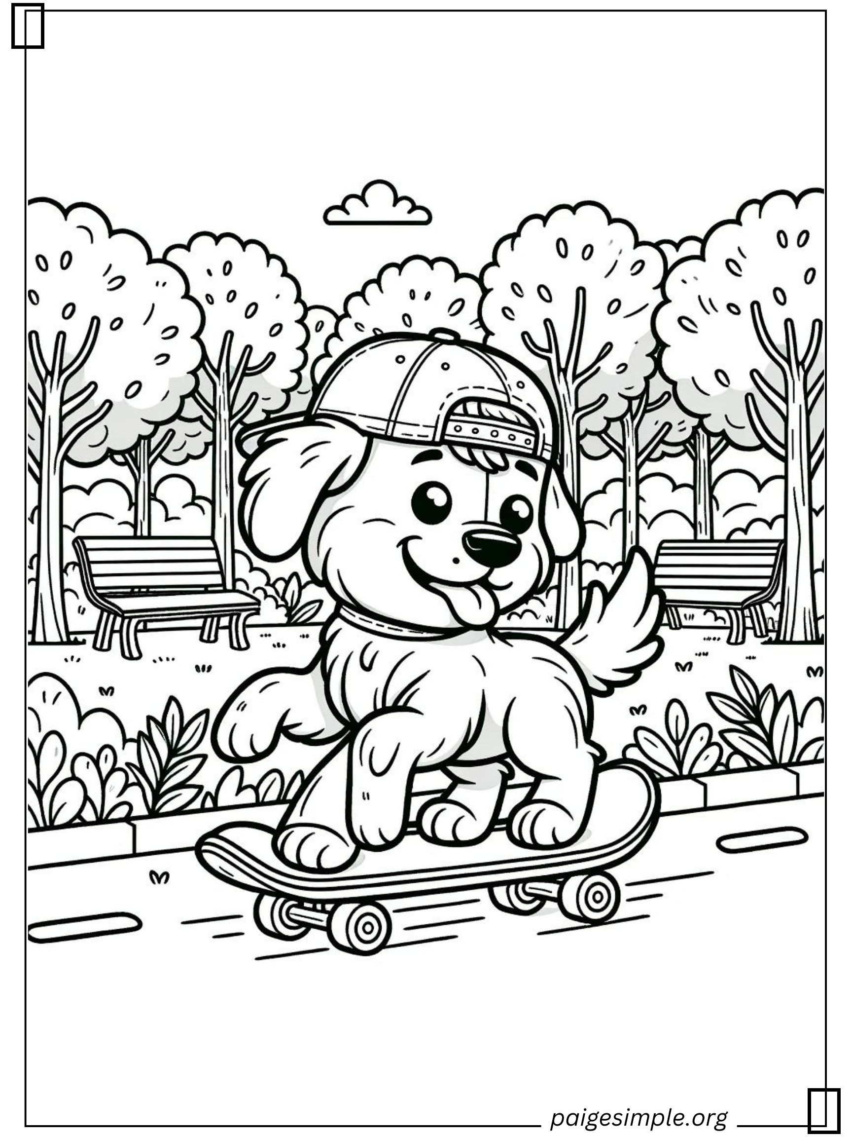 Dog Coloring Page 32