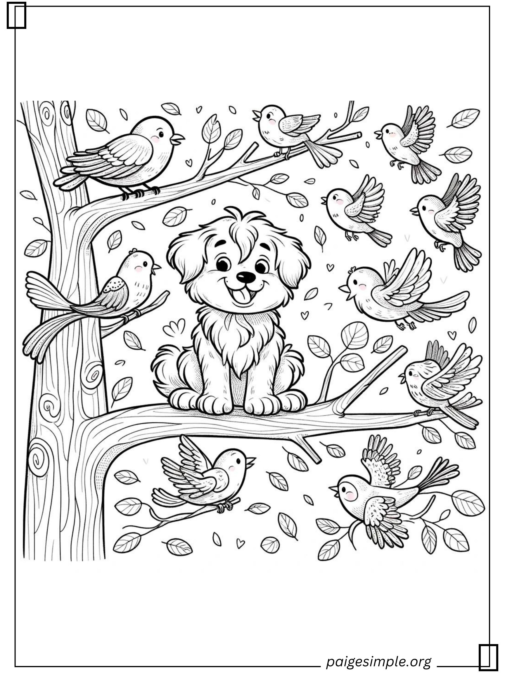 Dog Coloring Page 38