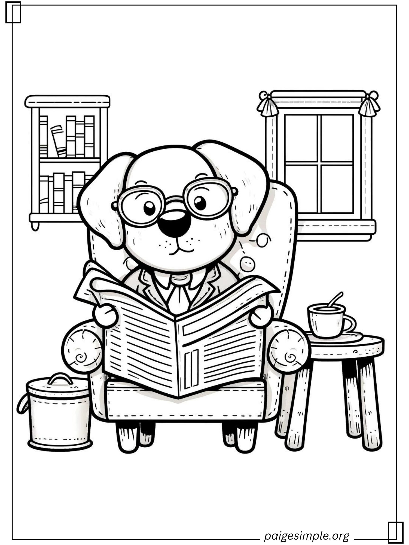 Dog Coloring Page 39