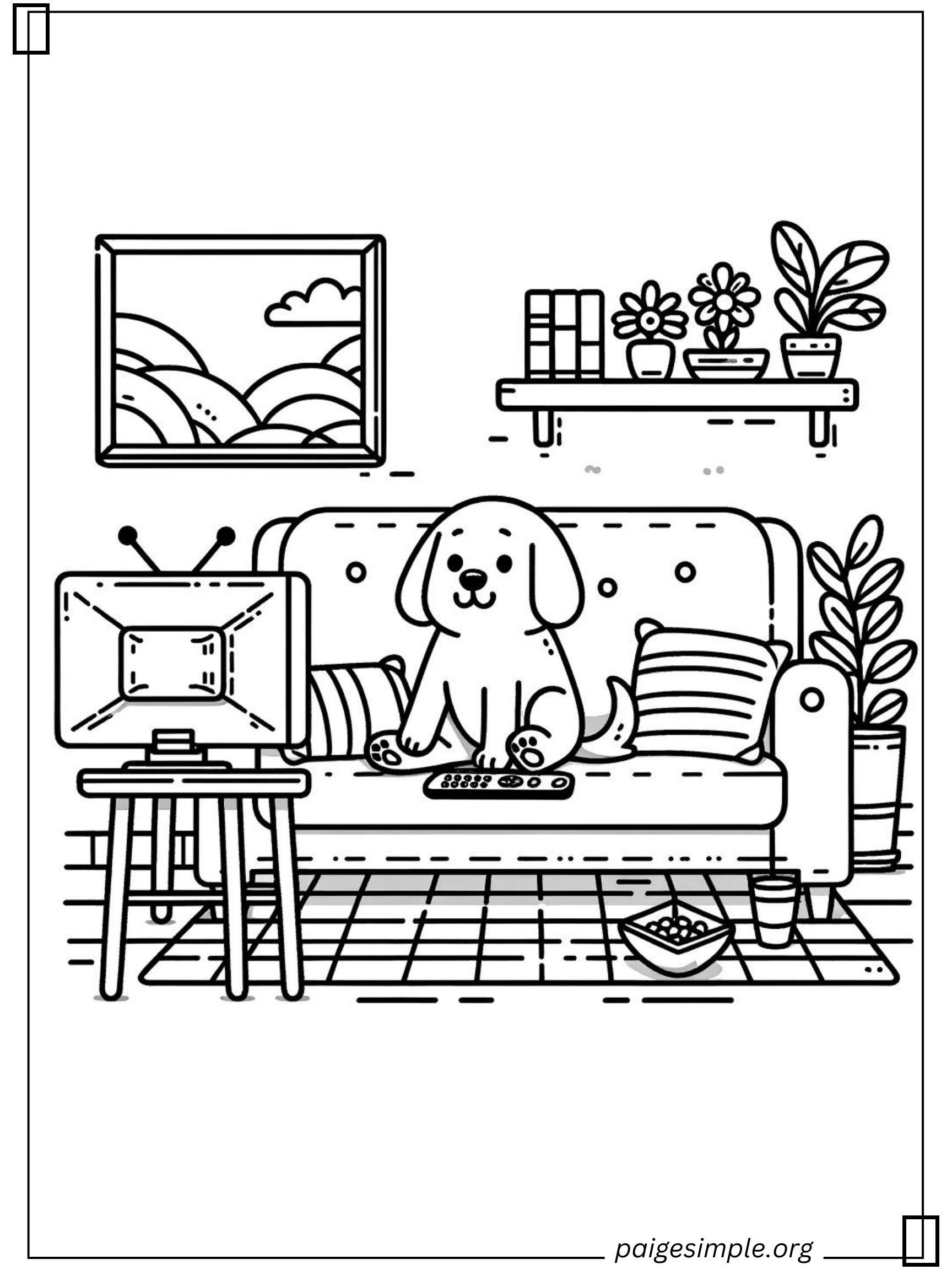 Dog Coloring Page 40