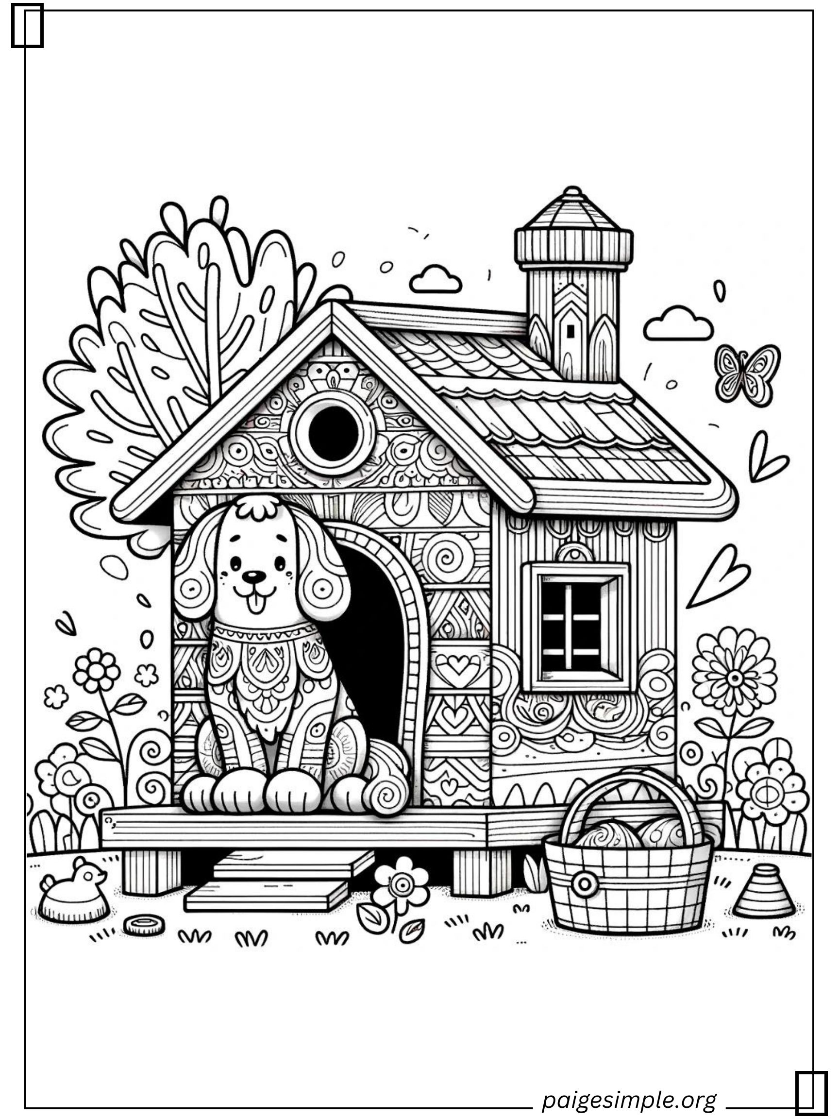 Dog Coloring Page 43