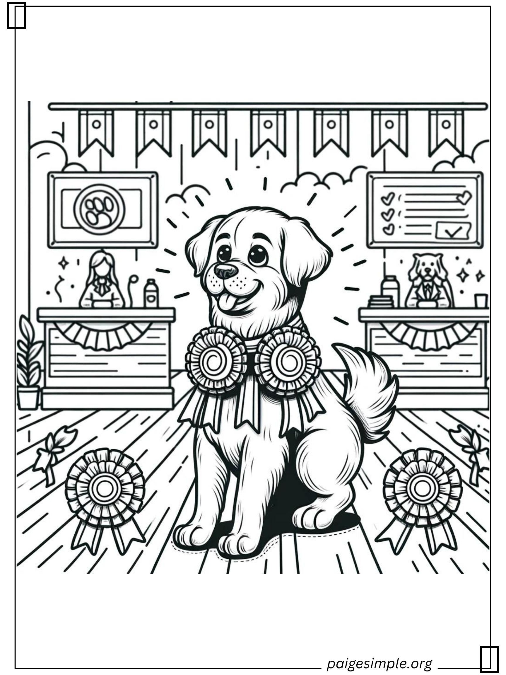 Dog Coloring Page 45