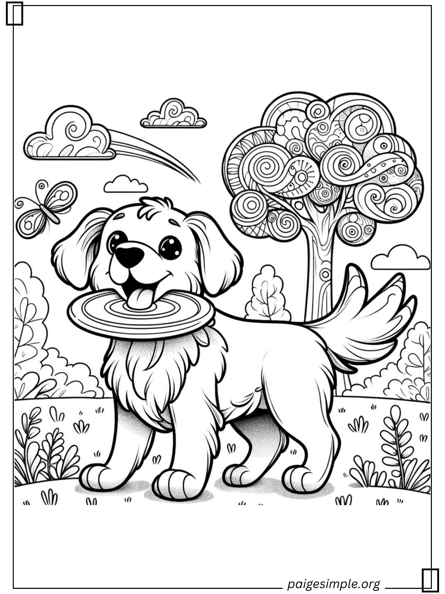 Dog Coloring Page 46