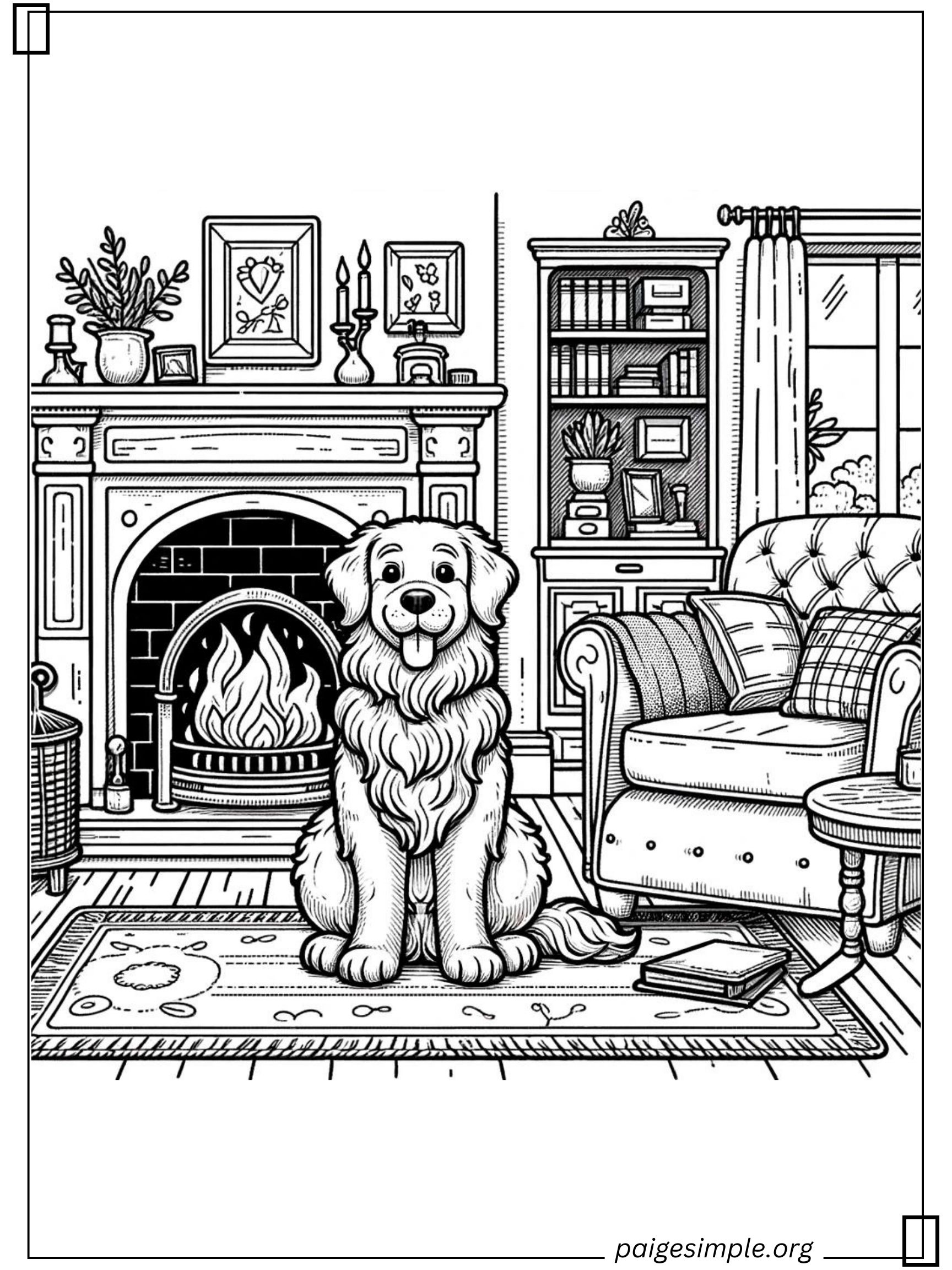 Dog Coloring Page 50