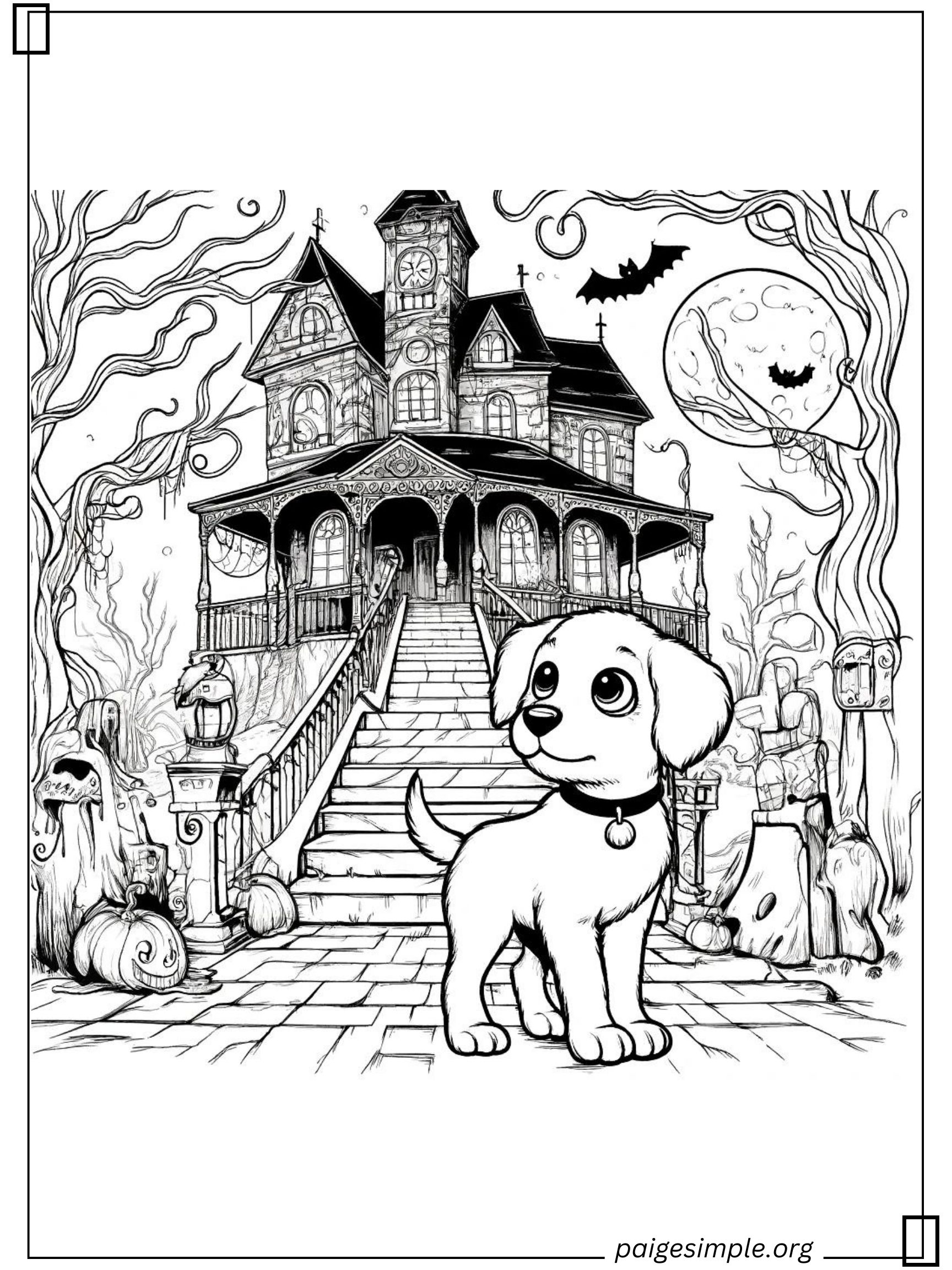 Dog Coloring Page 51