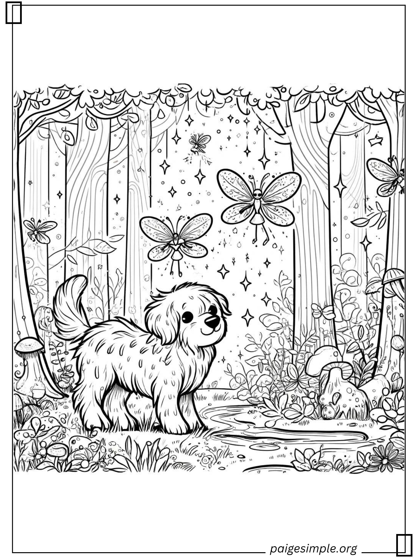 Dog Coloring Page 53