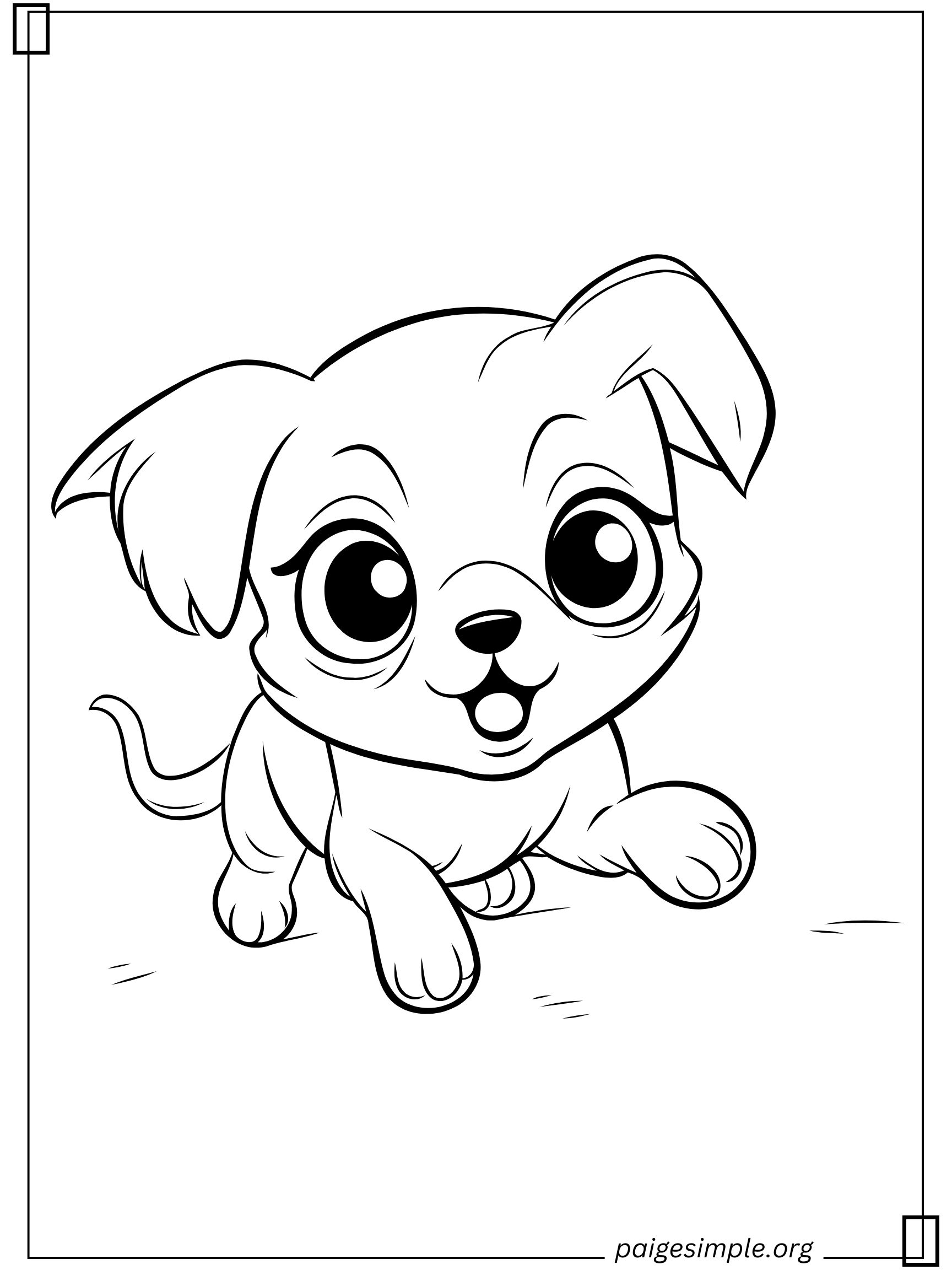 Dog Coloring Page 9