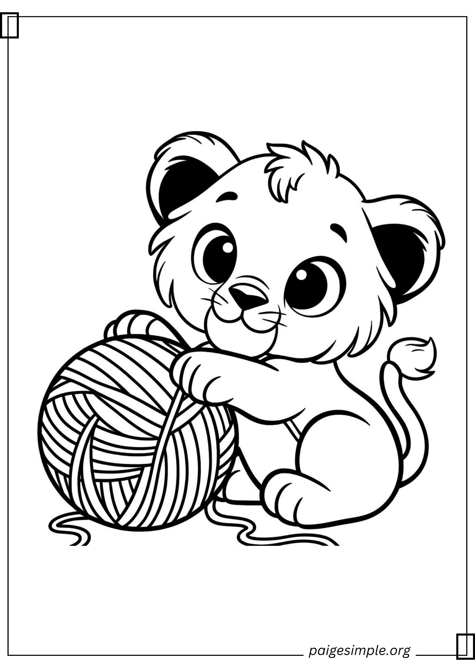 Lion Coloring Page 13