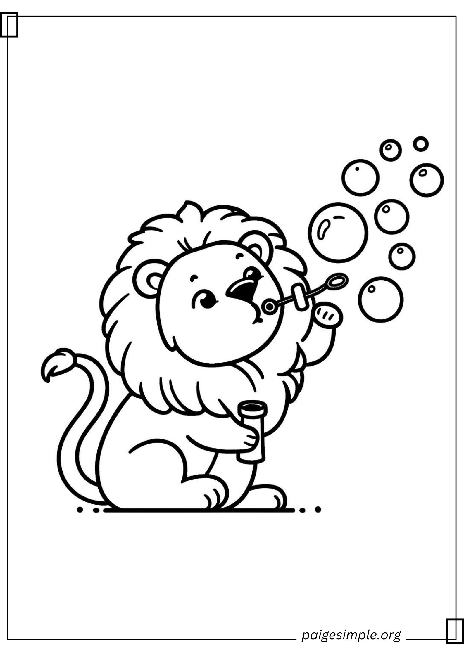 Lion Coloring Page 15