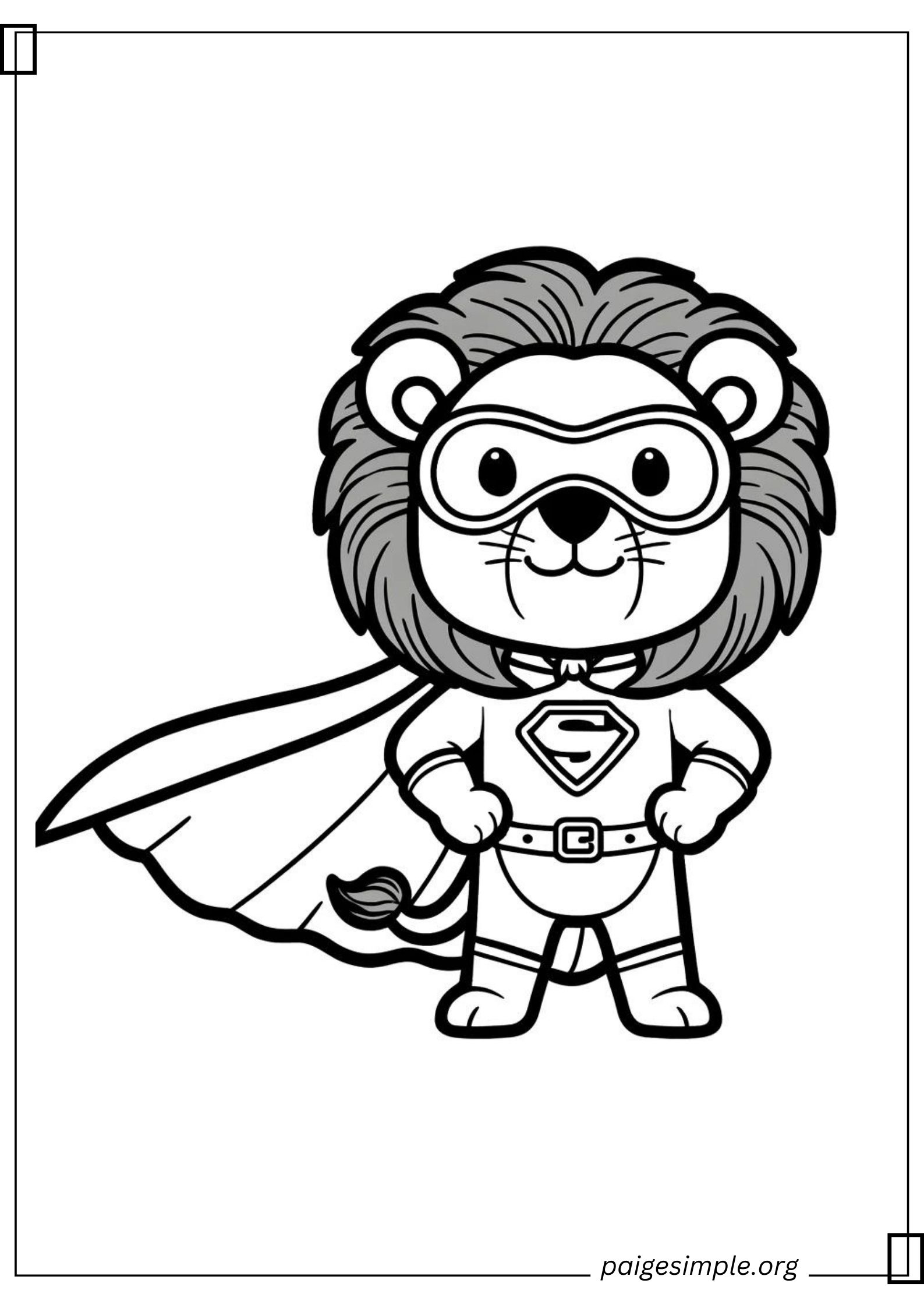 Lion Coloring Page 16