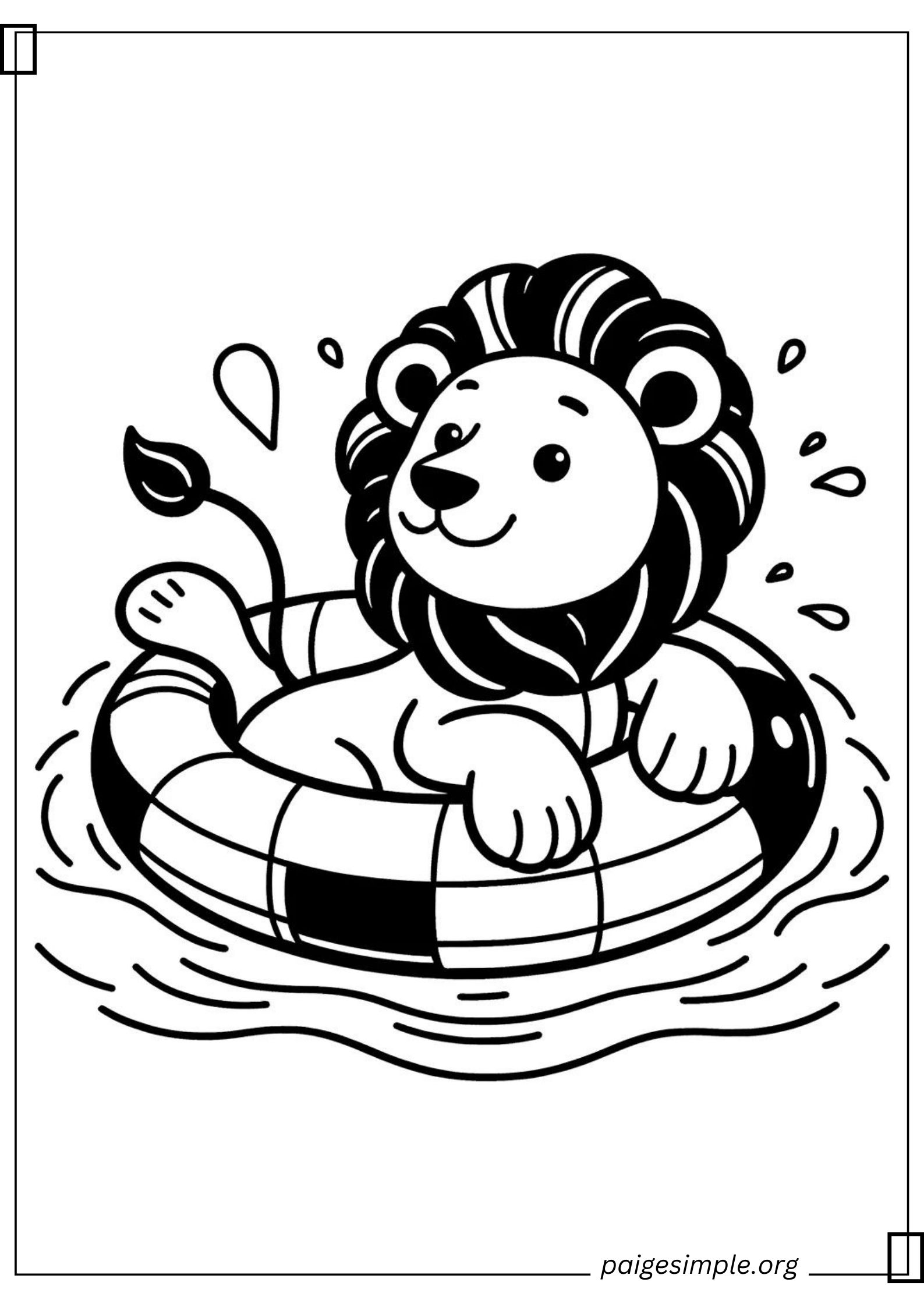 Lion Coloring Page 17