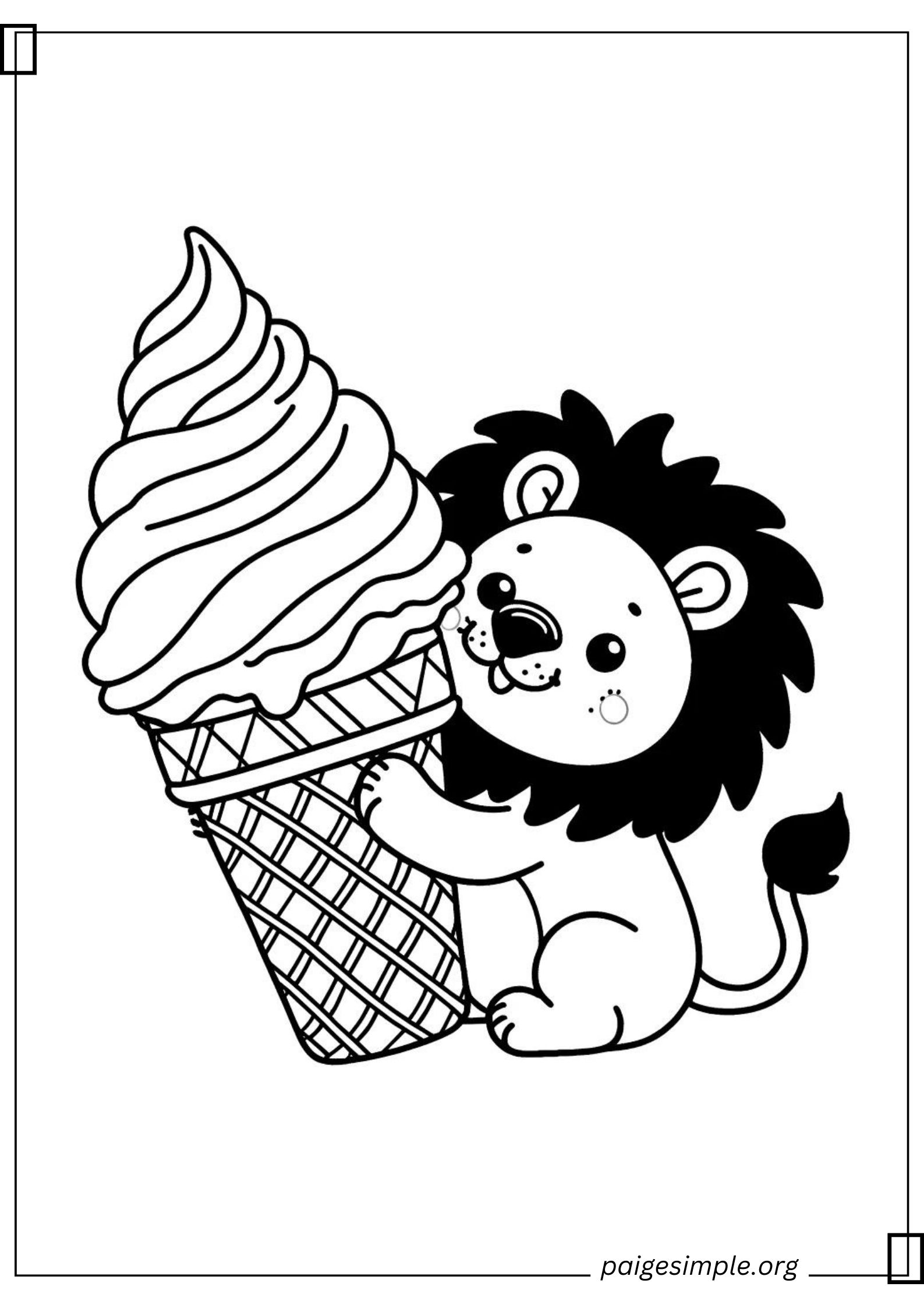 Lion Coloring Page 18