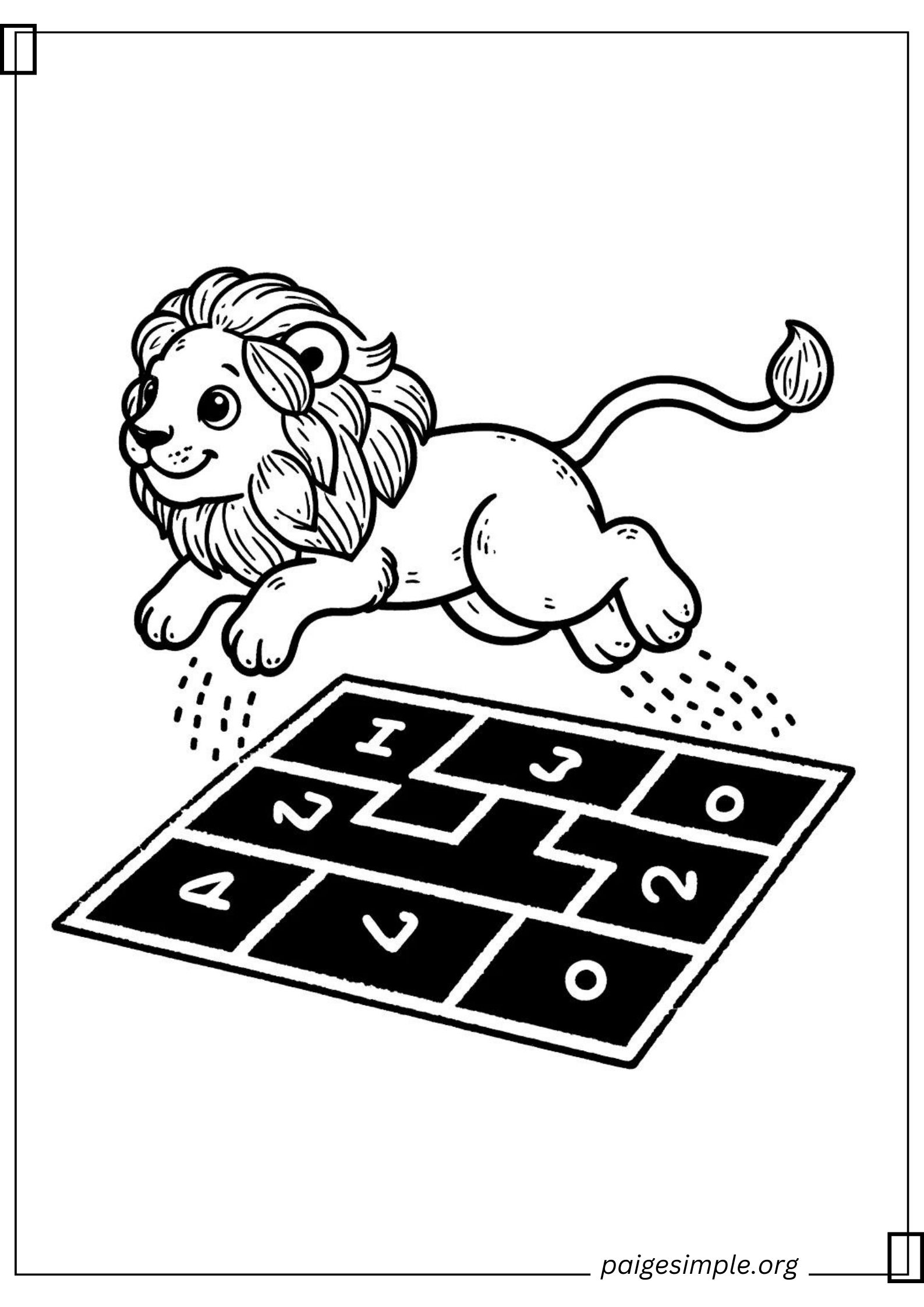 Lion Coloring Page 19