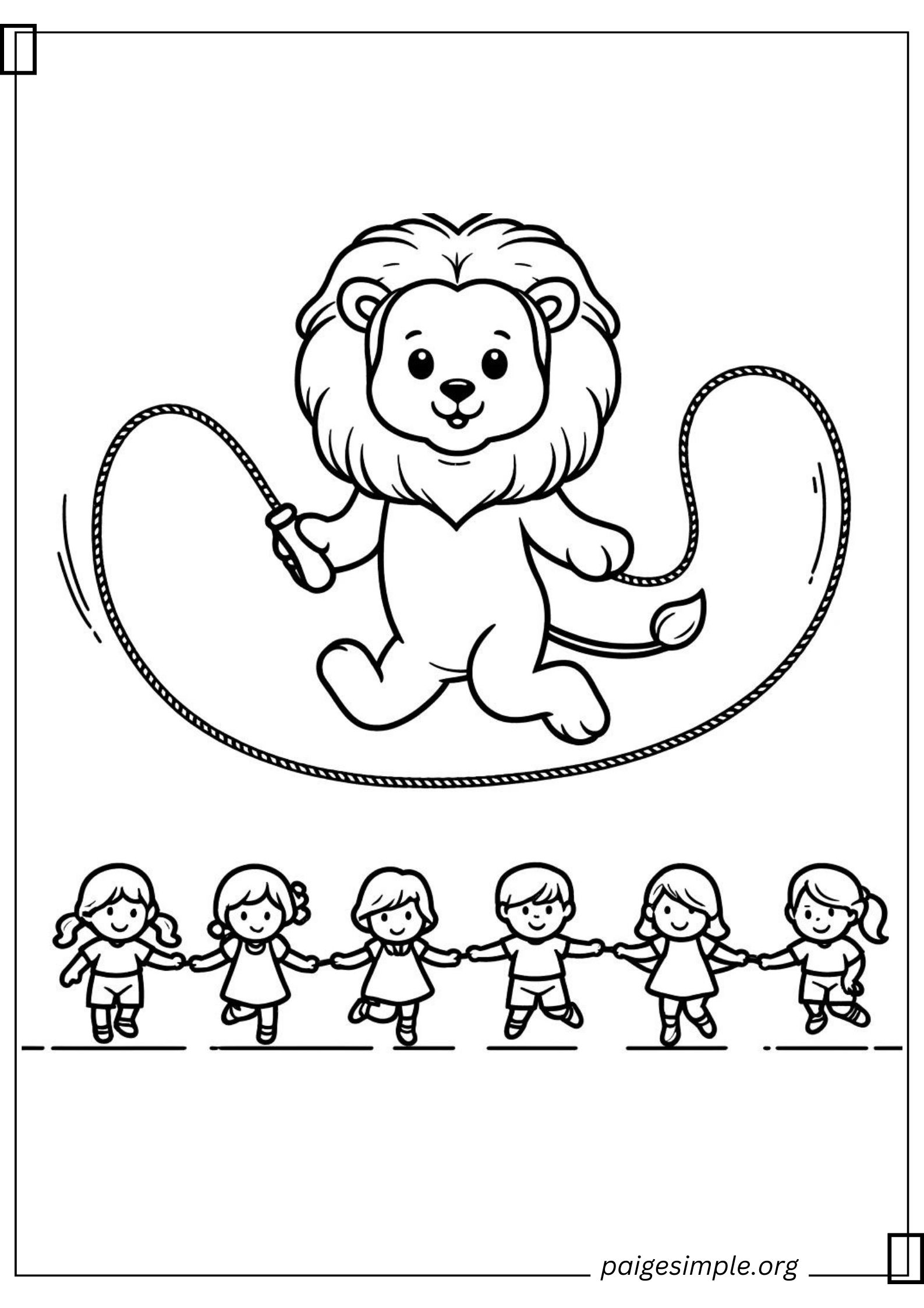 Lion Coloring Page 20