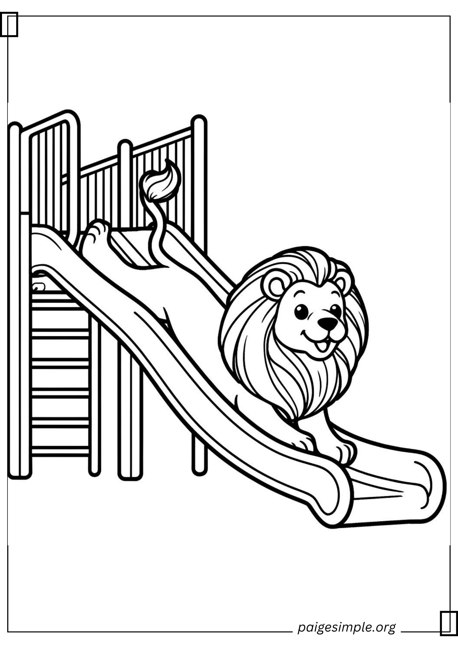 Lion Coloring Page 21