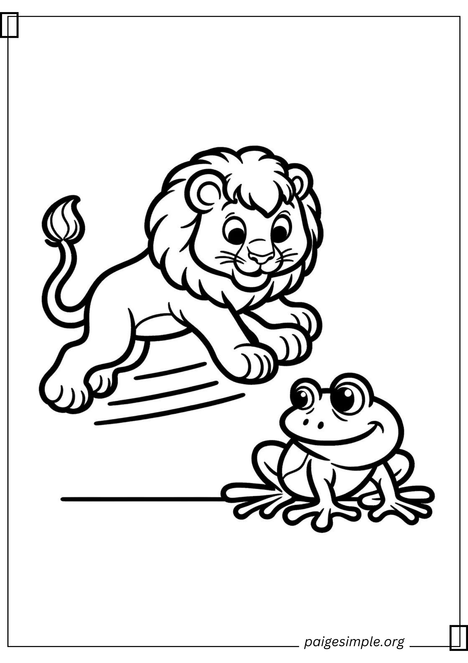 Lion Coloring Page 22