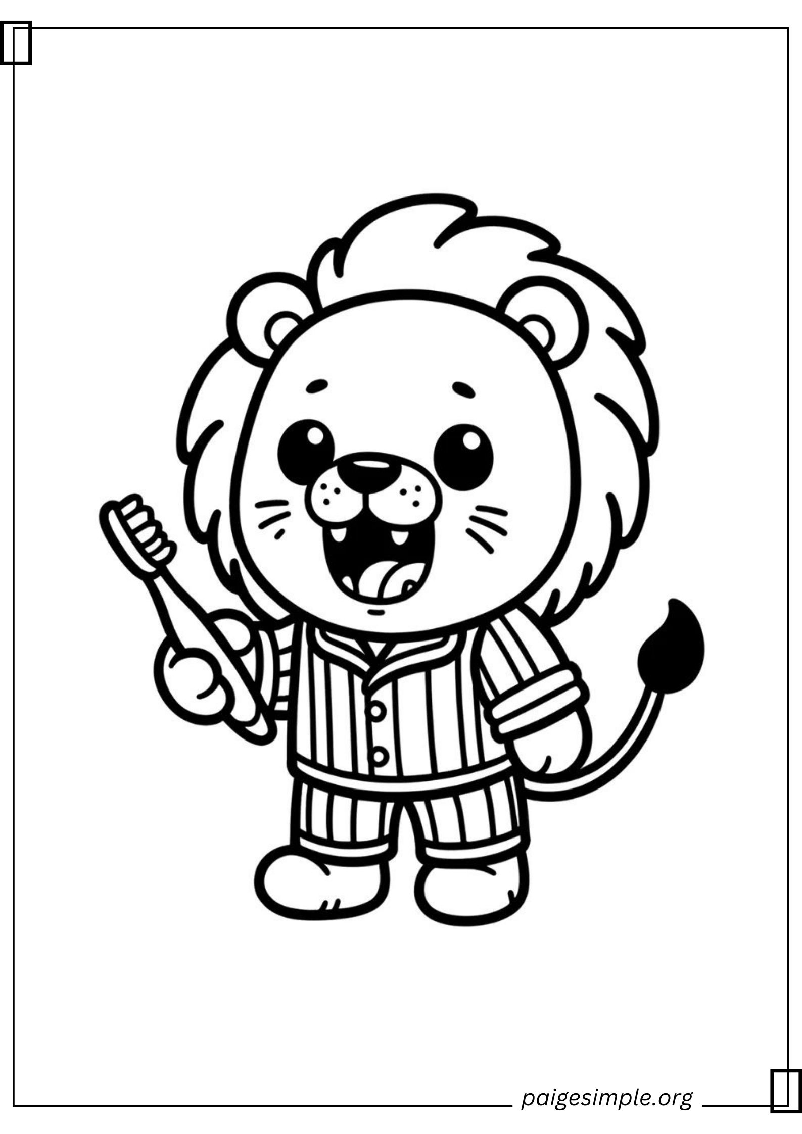 Lion Coloring Page 24