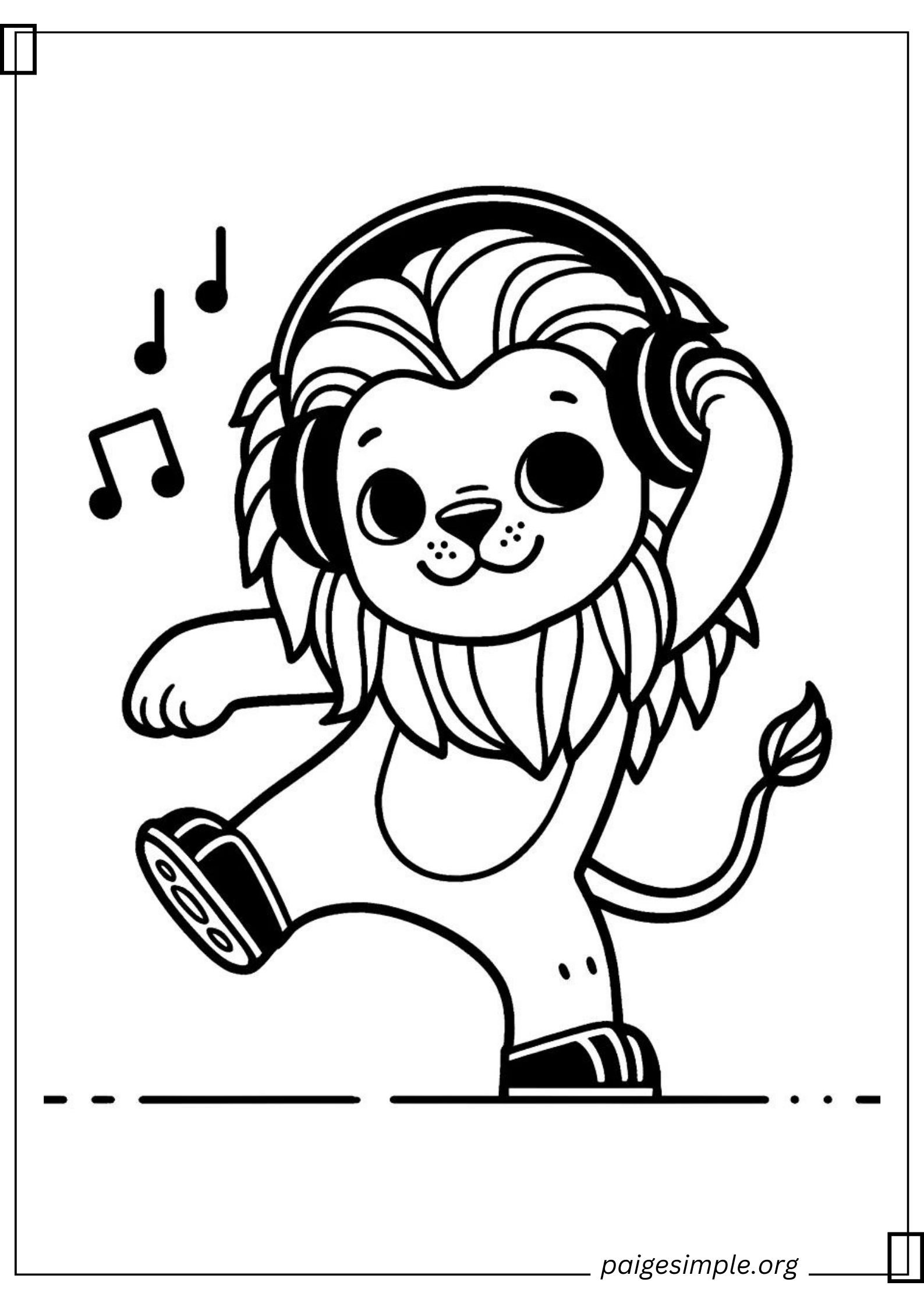 Lion Coloring Page 25