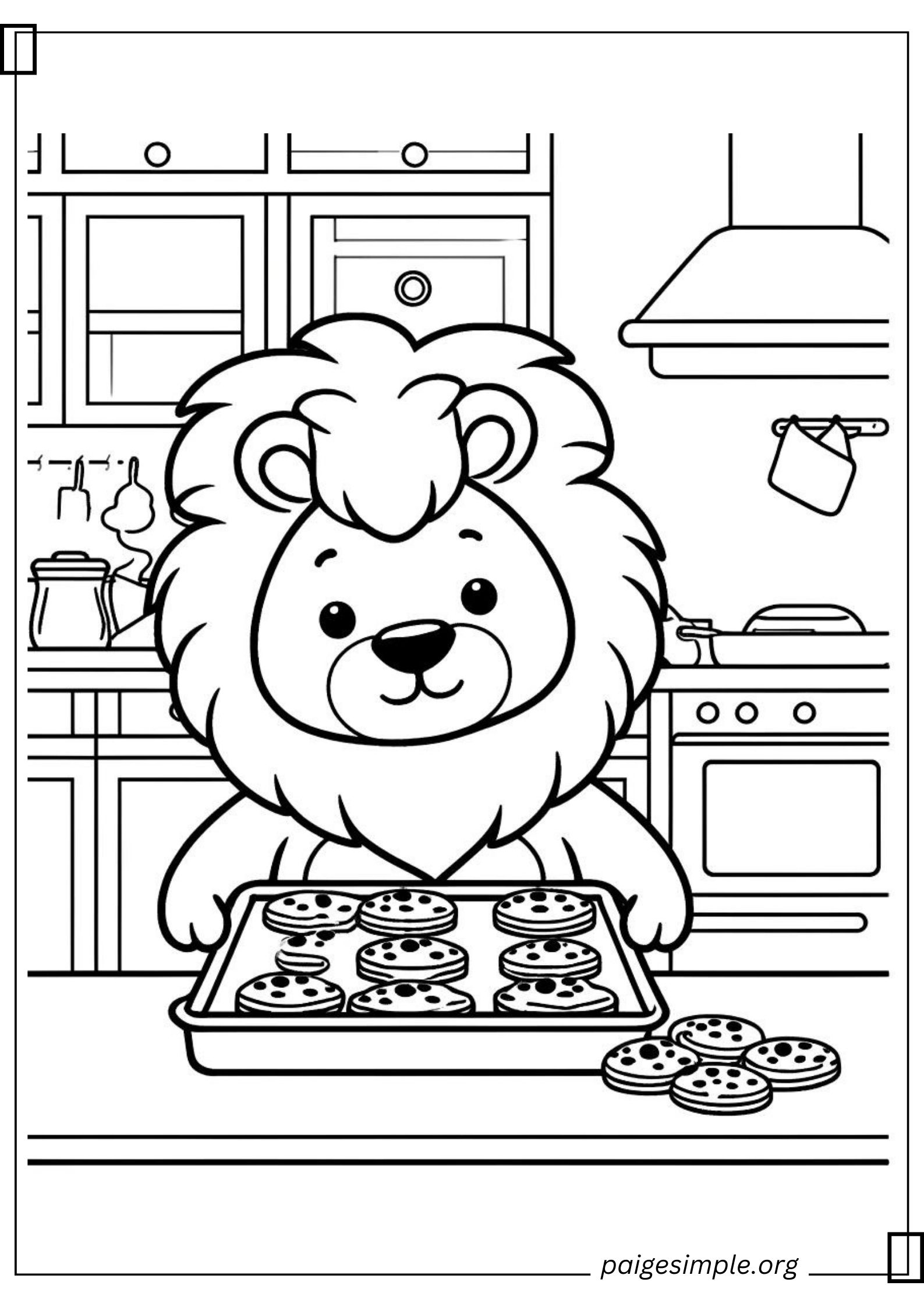 Lion Coloring Page 26