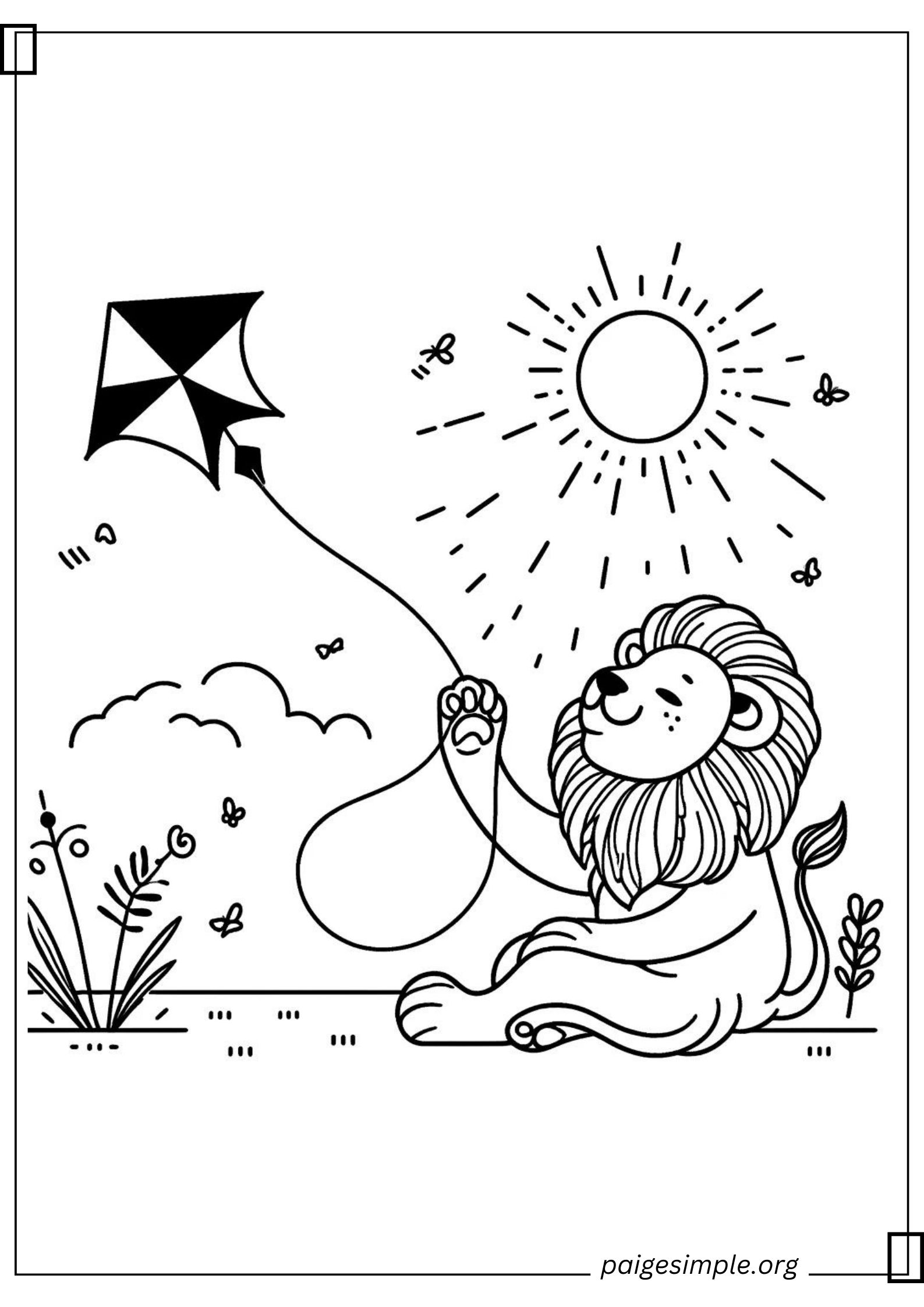 Lion Coloring Page 27