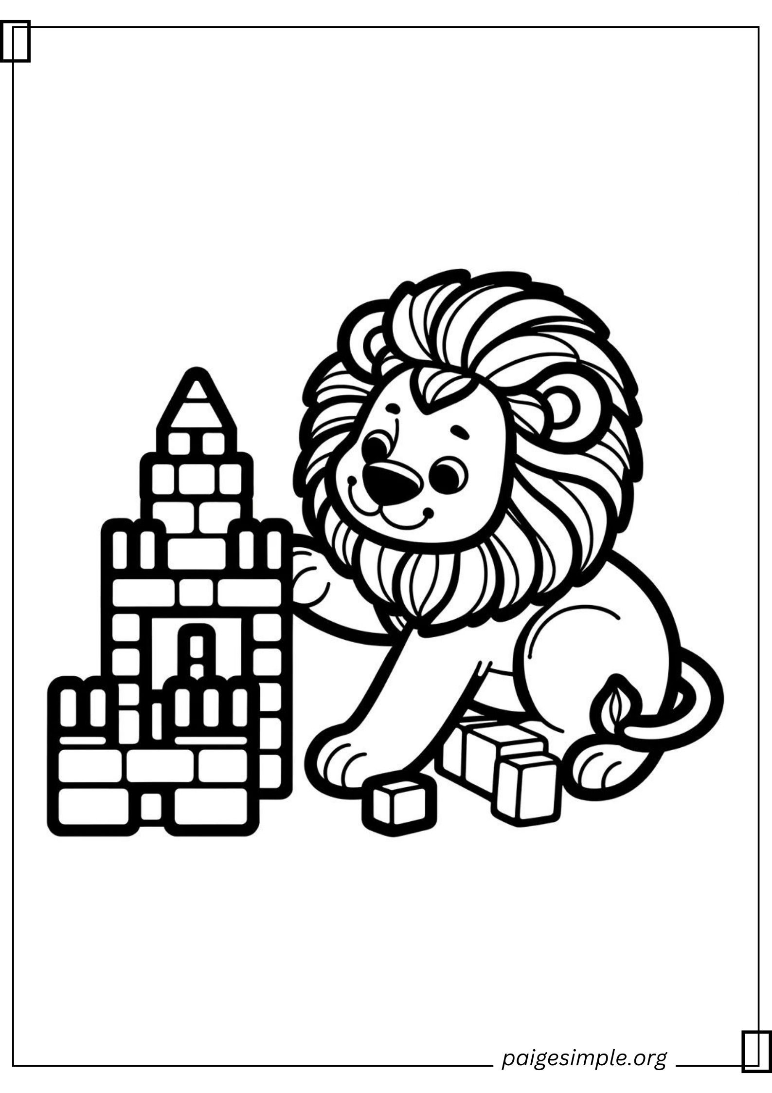 Lion Coloring Page 28