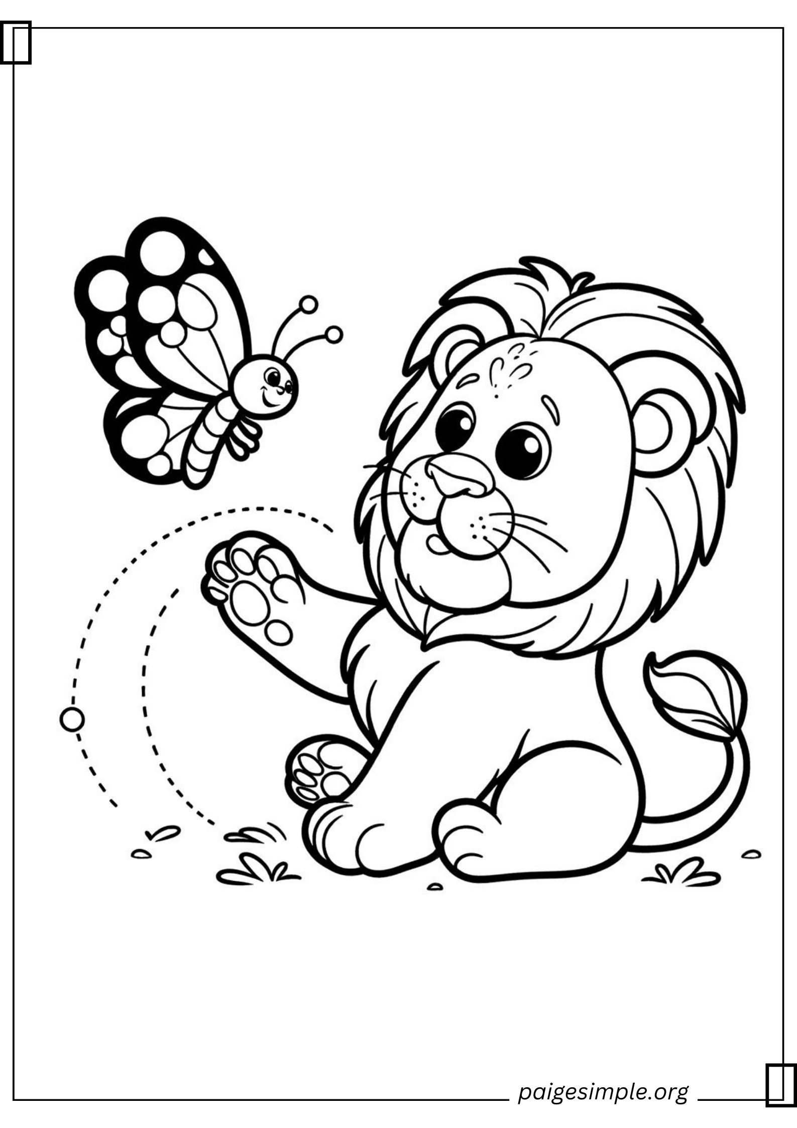 Lion Coloring Page 30