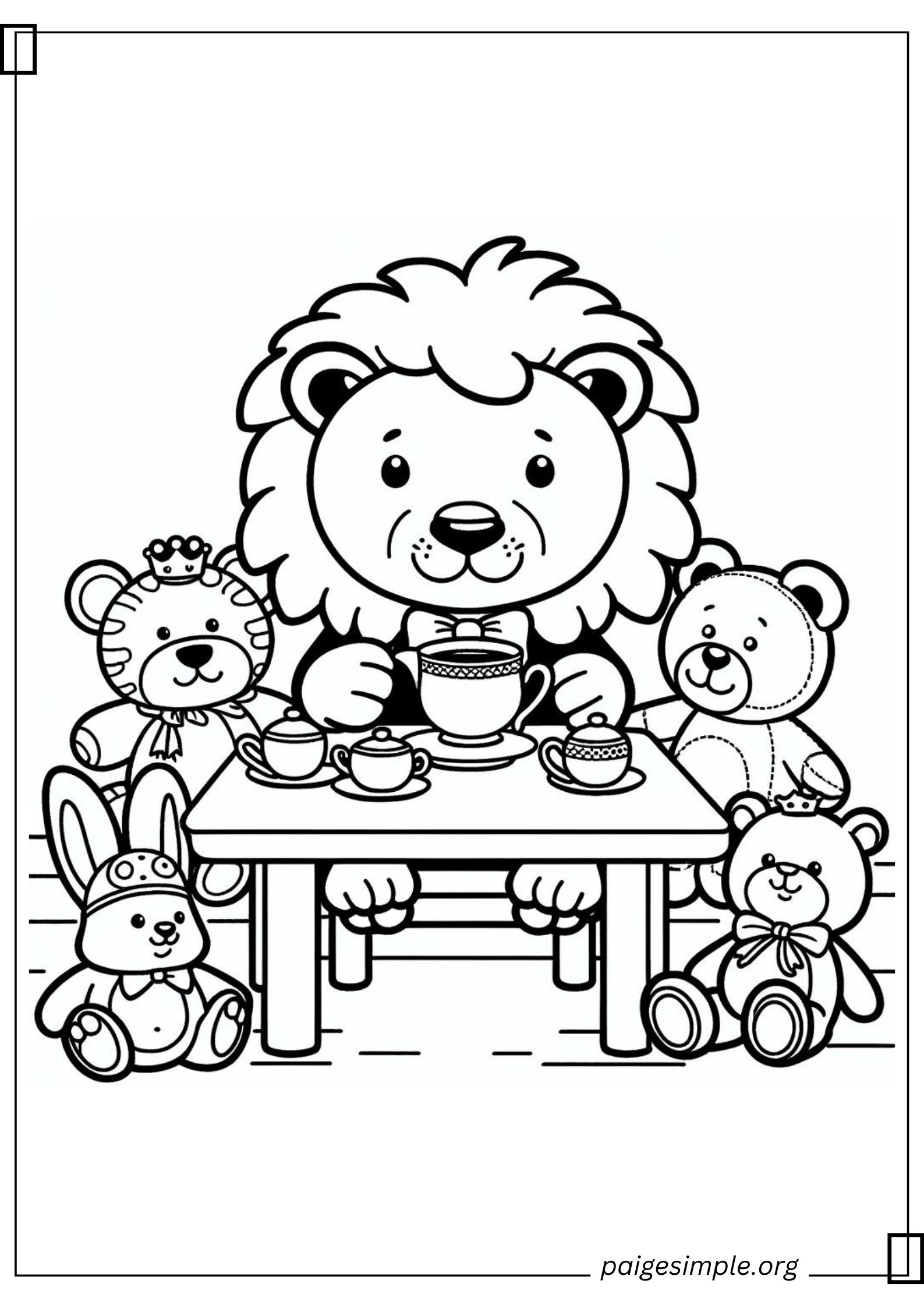 Lion Coloring Page 31