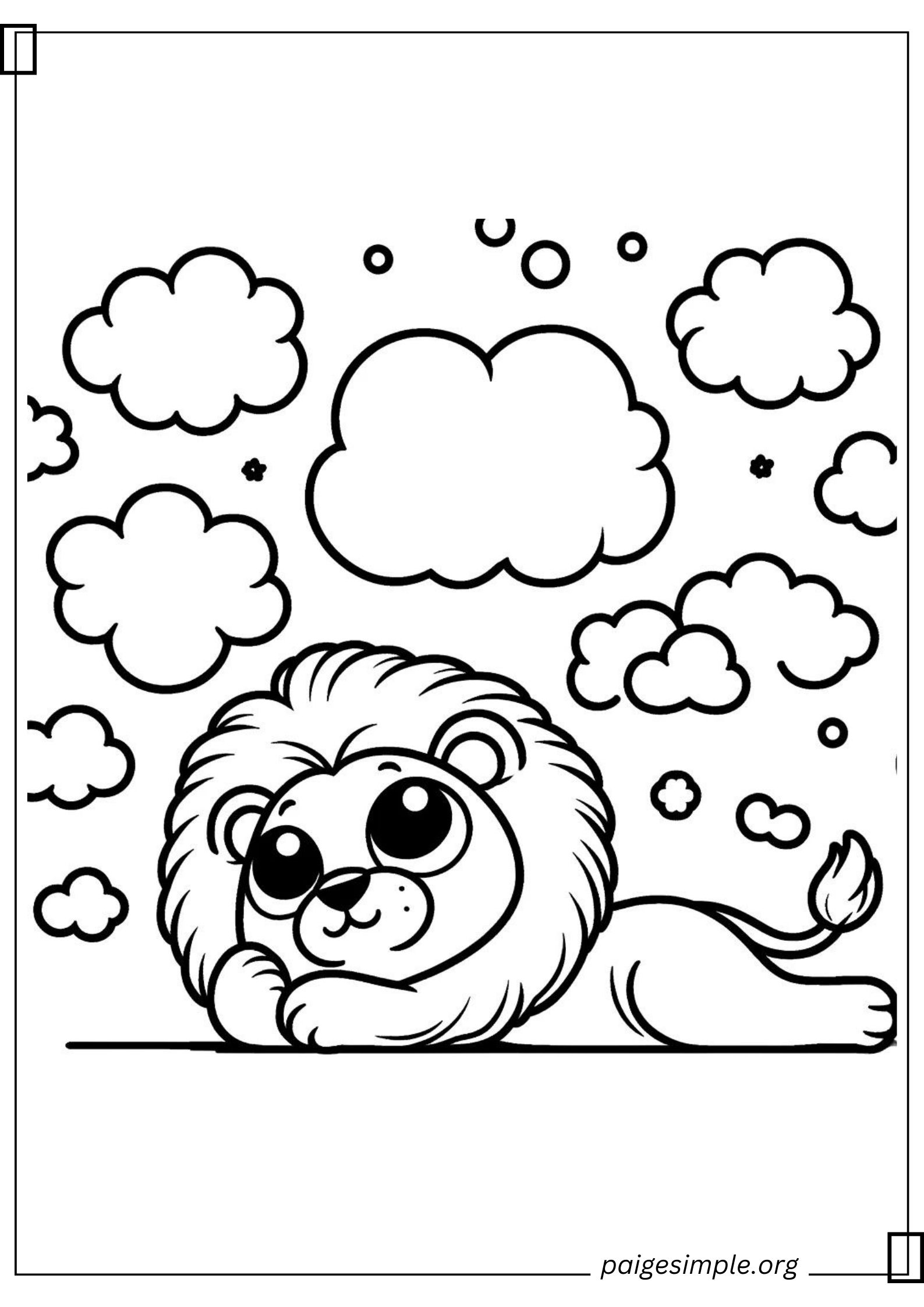 Lion Coloring Page 32