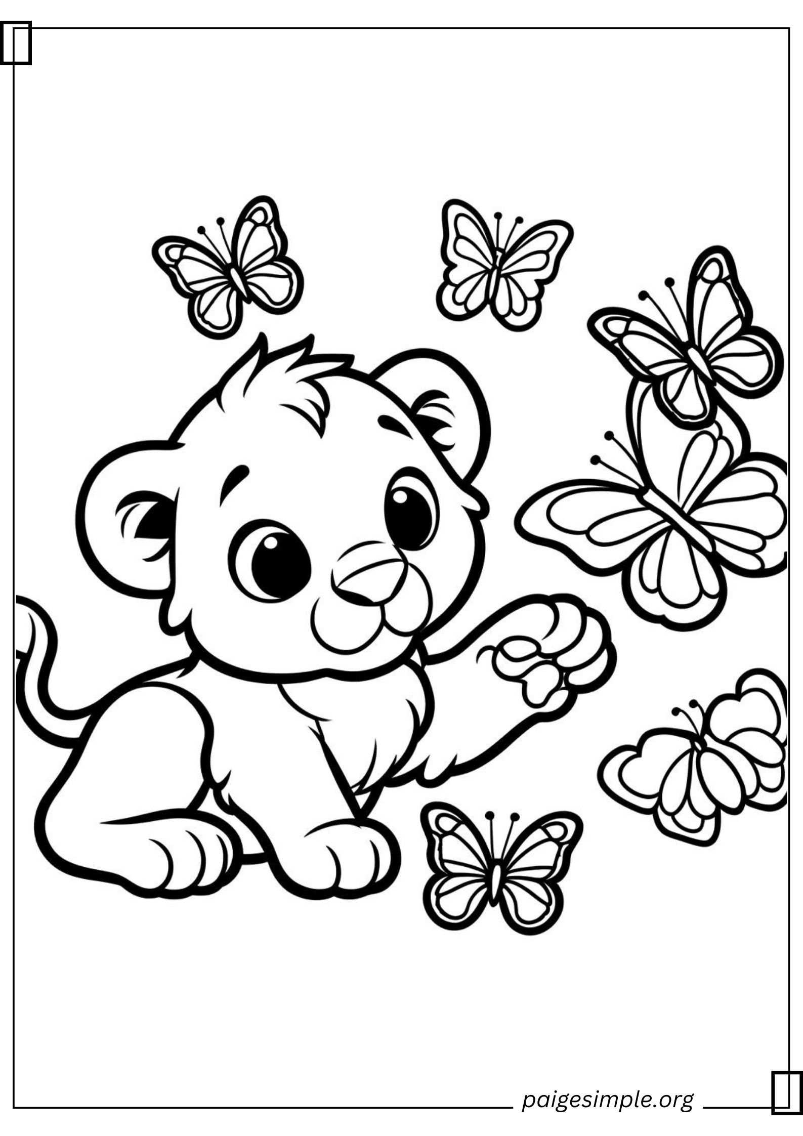 Lion Coloring Page 34