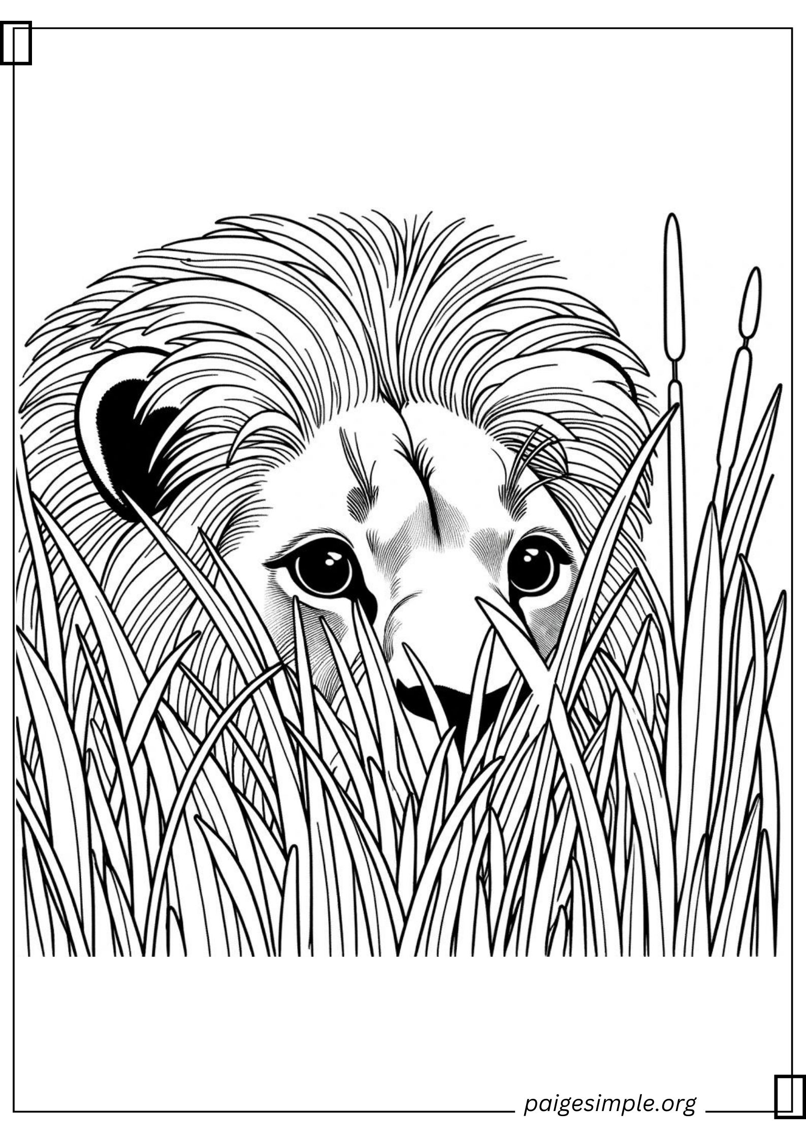 Lion Coloring Page 36