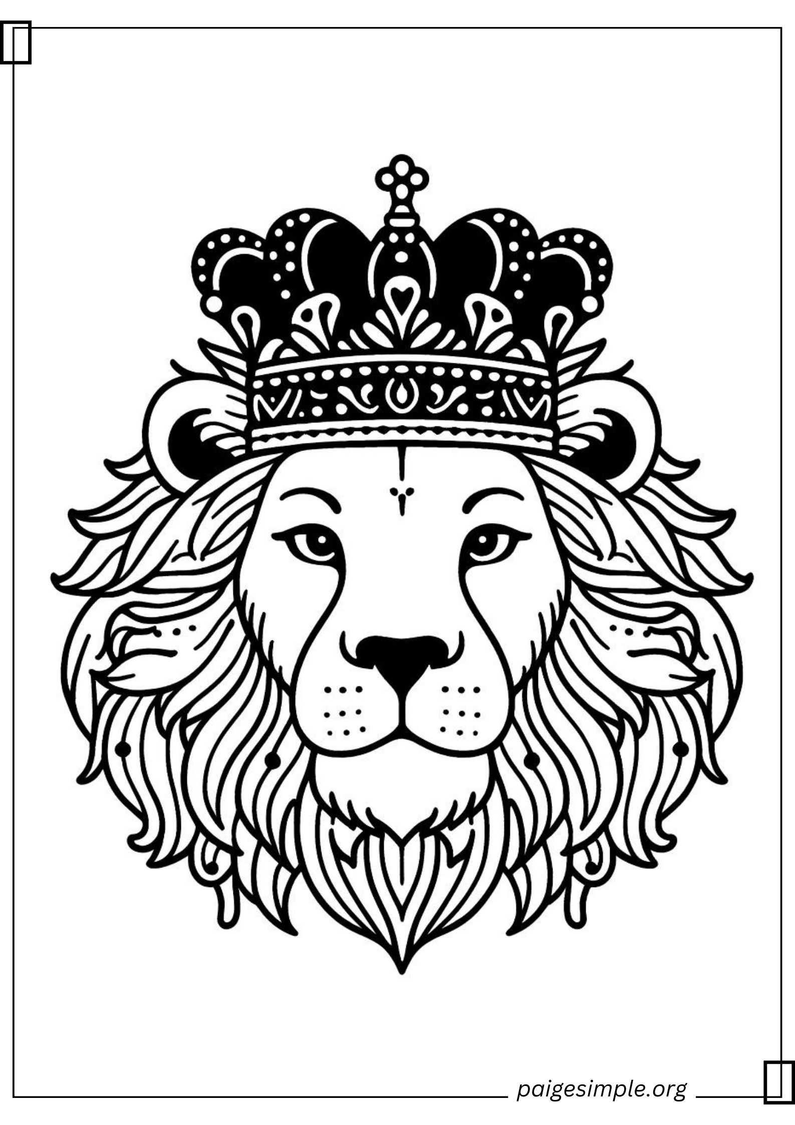 Lion Coloring Page 39