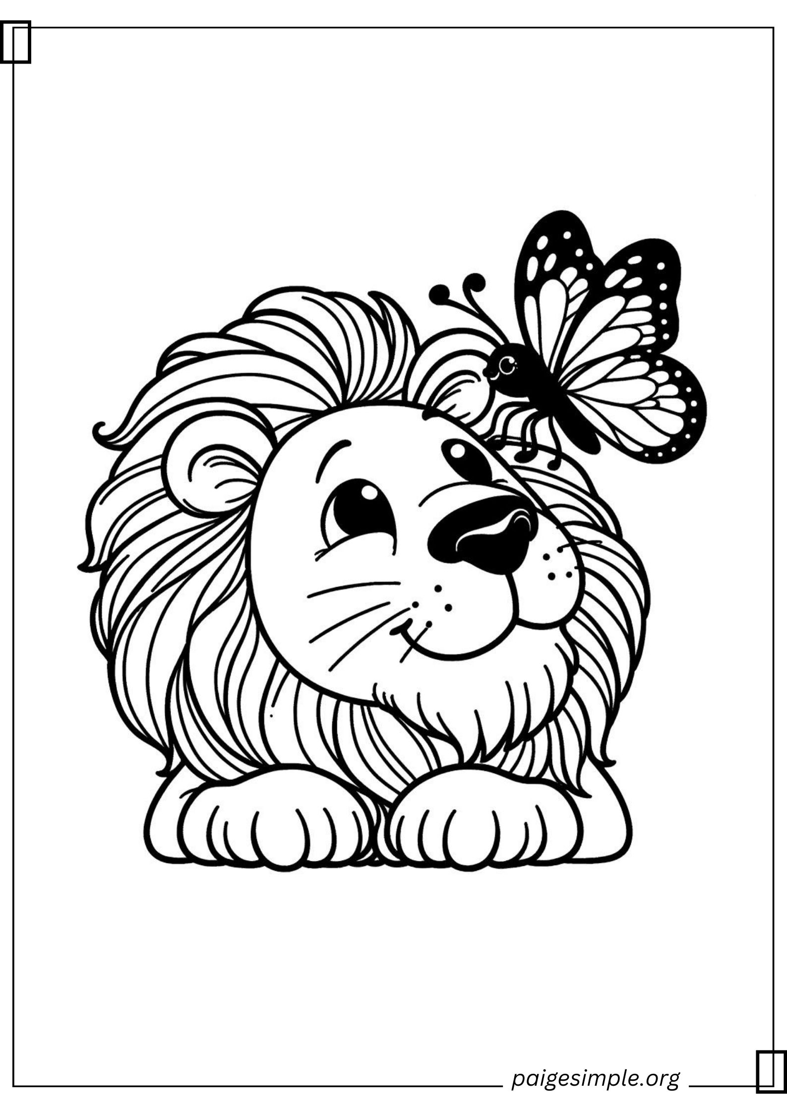 Lion Coloring Page 42