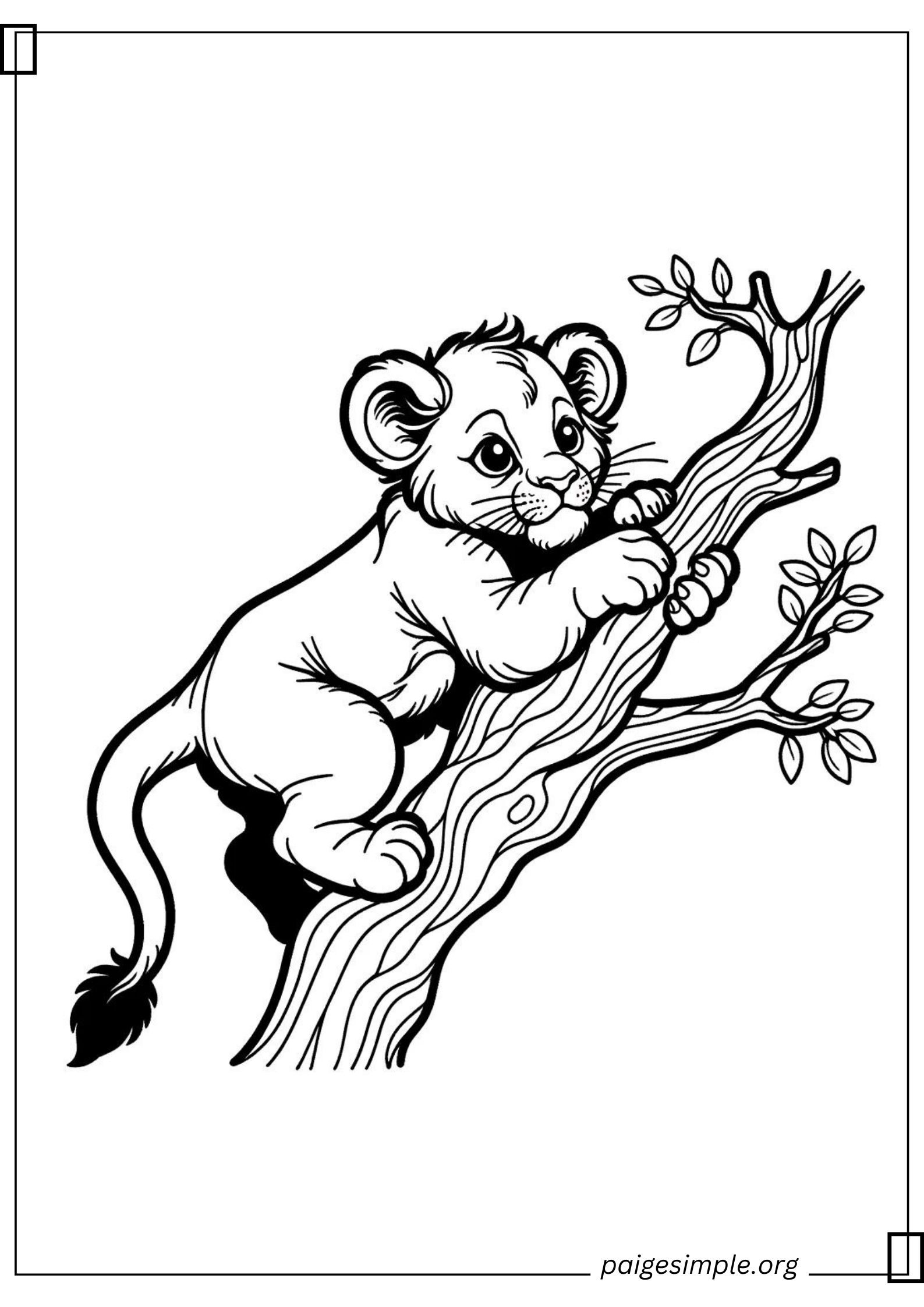 Lion Coloring Page 43