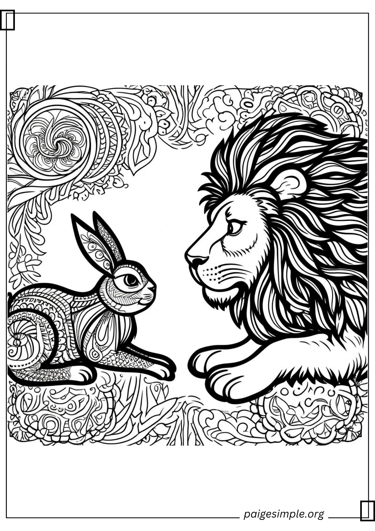 Lion Coloring Page 46