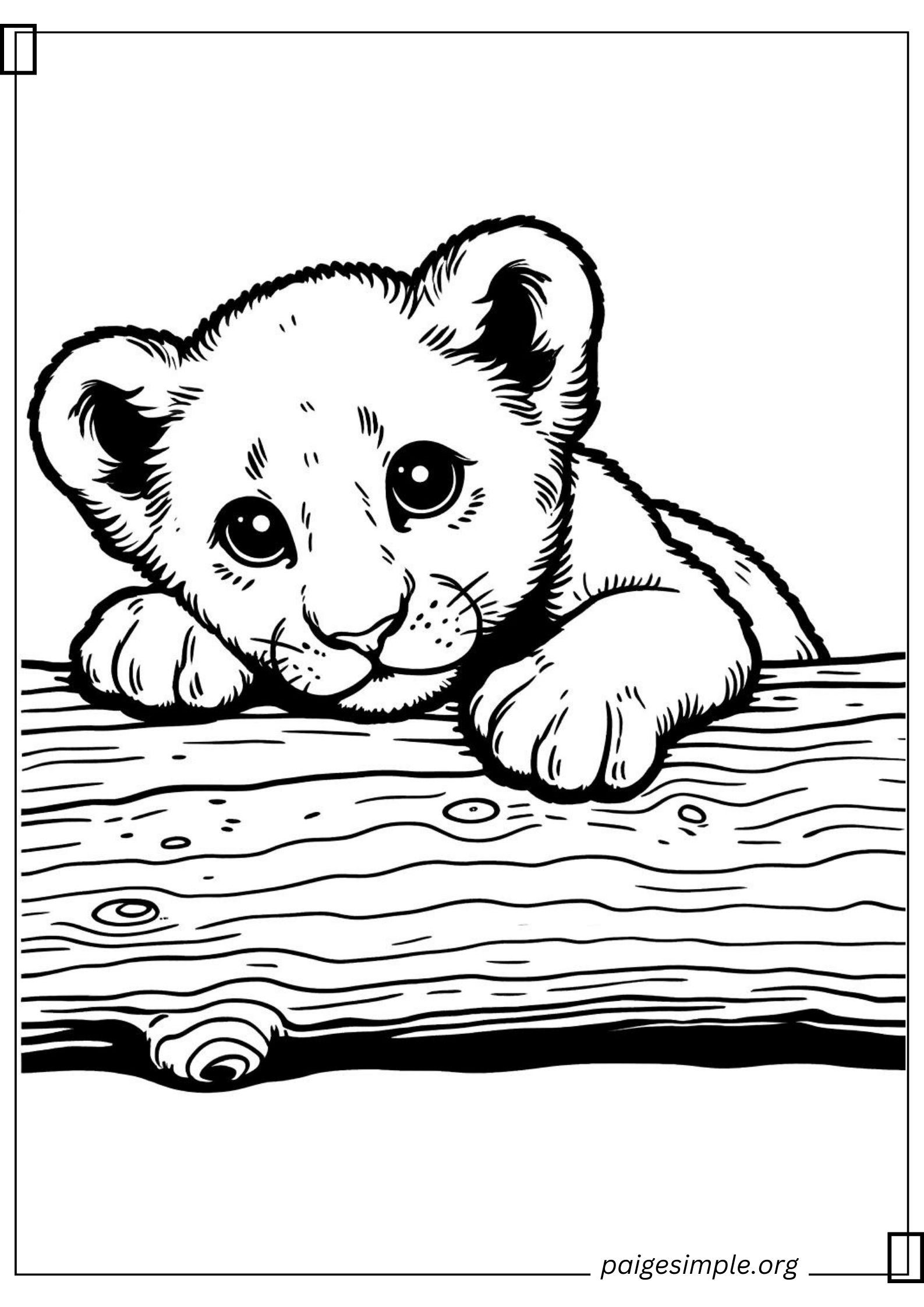 Lion Coloring Page 47