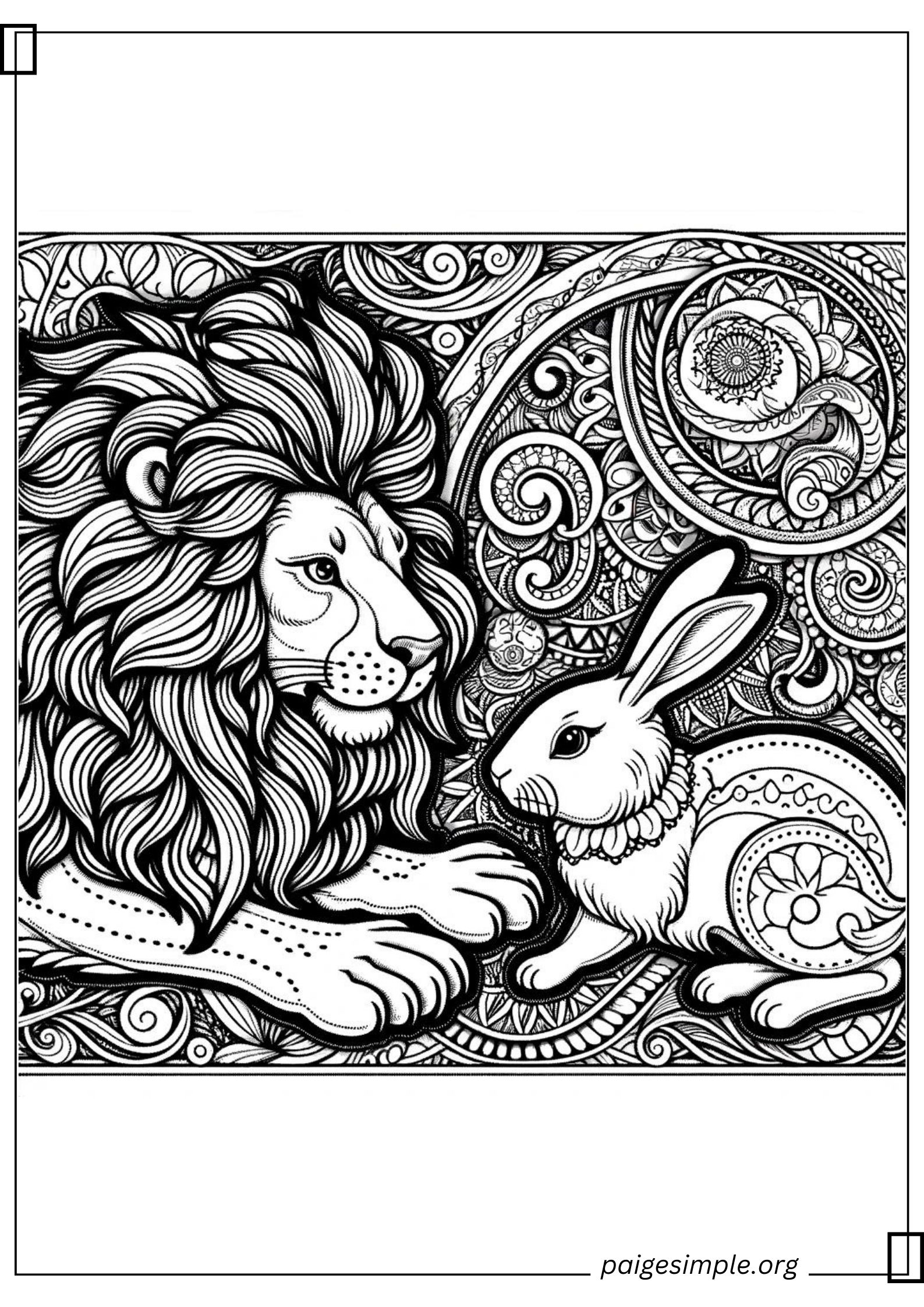 Lion Coloring Page 51