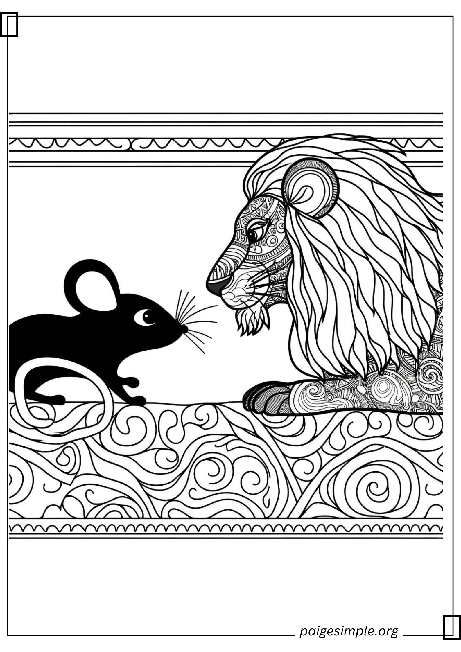 Lion Coloring Page 53